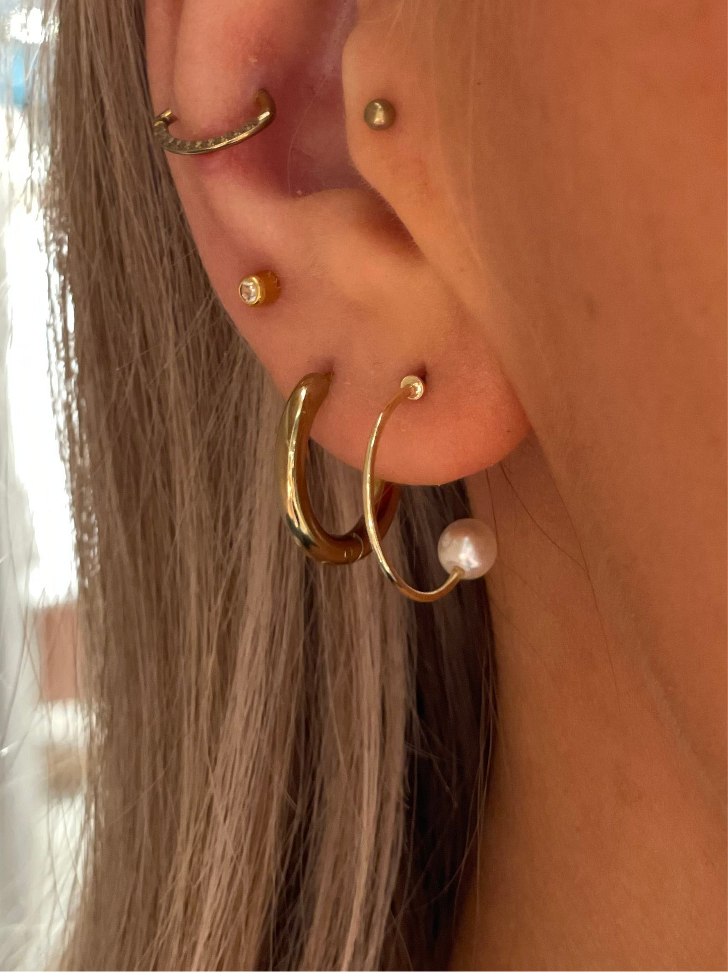 PCLETISA Earrings - Gold Colour