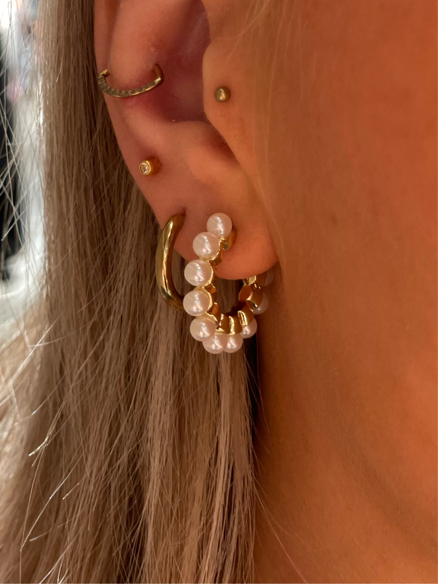 PCLETISA Earrings - Gold Colour
