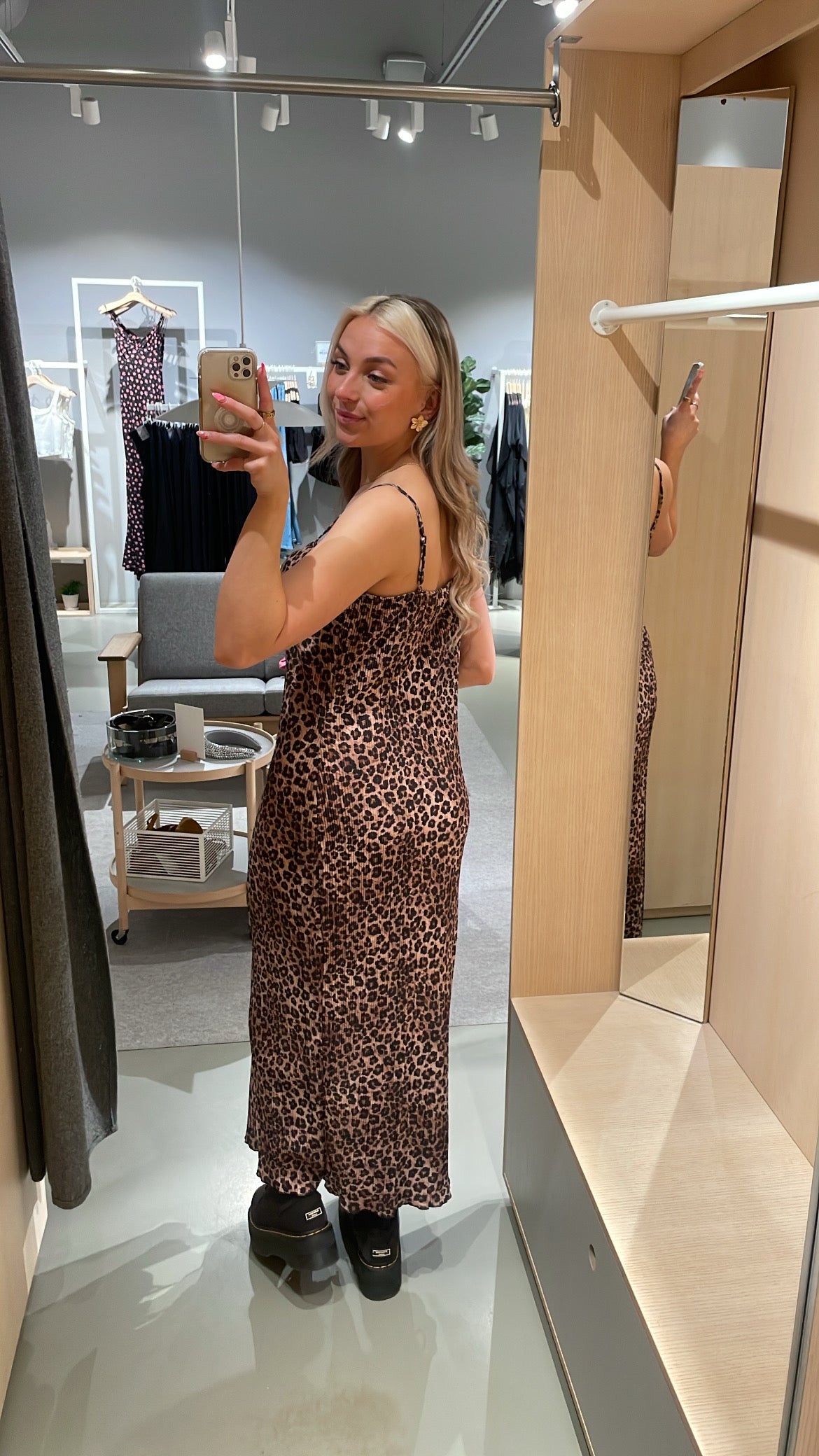 PCAMBER Long Dress - Black