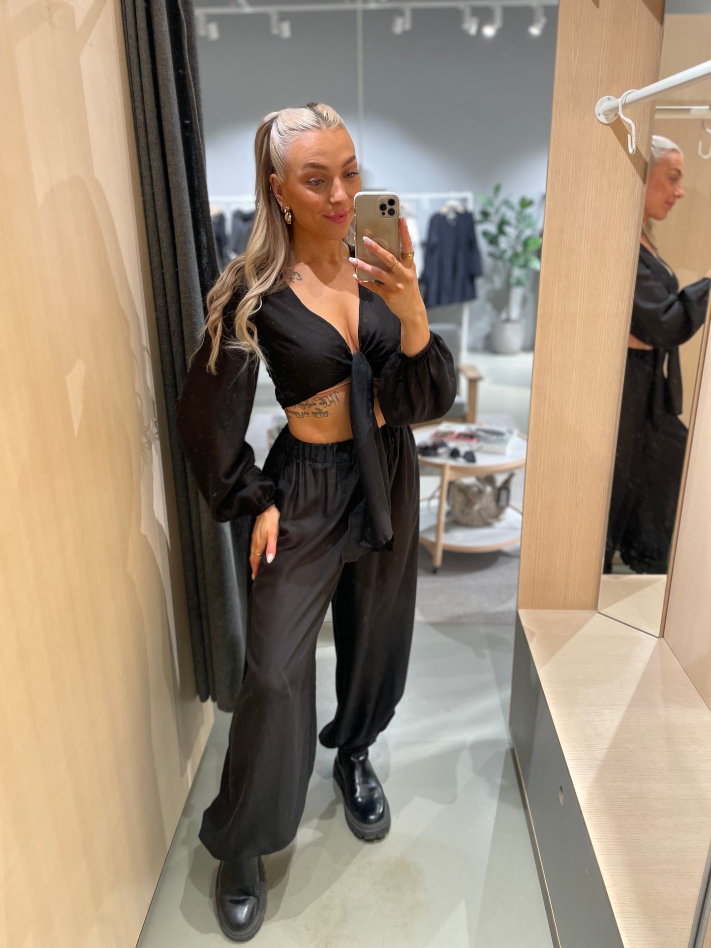PCLELINE Trousers - Black