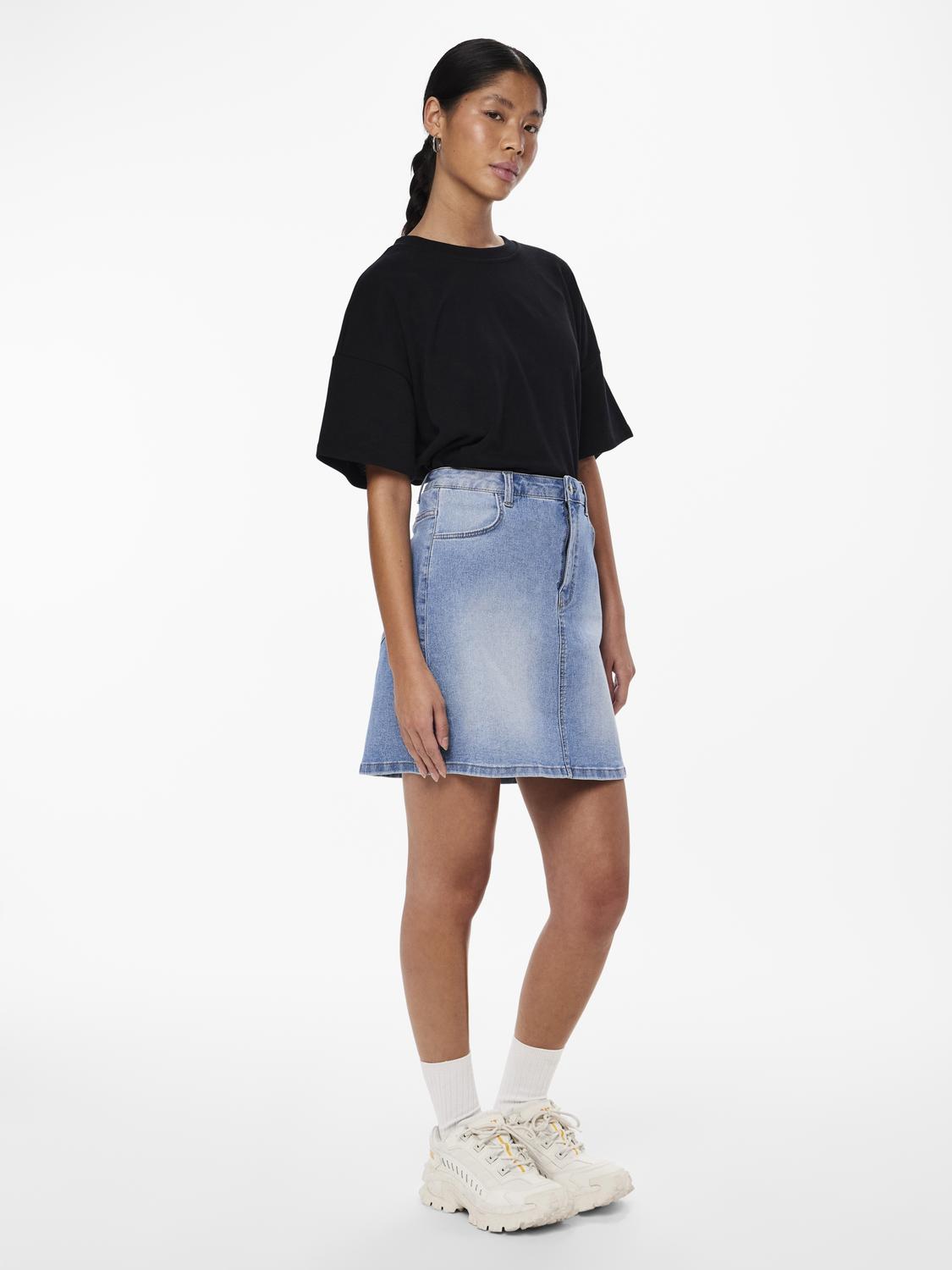 PCPEGGY Skirt - Light Blue Denim