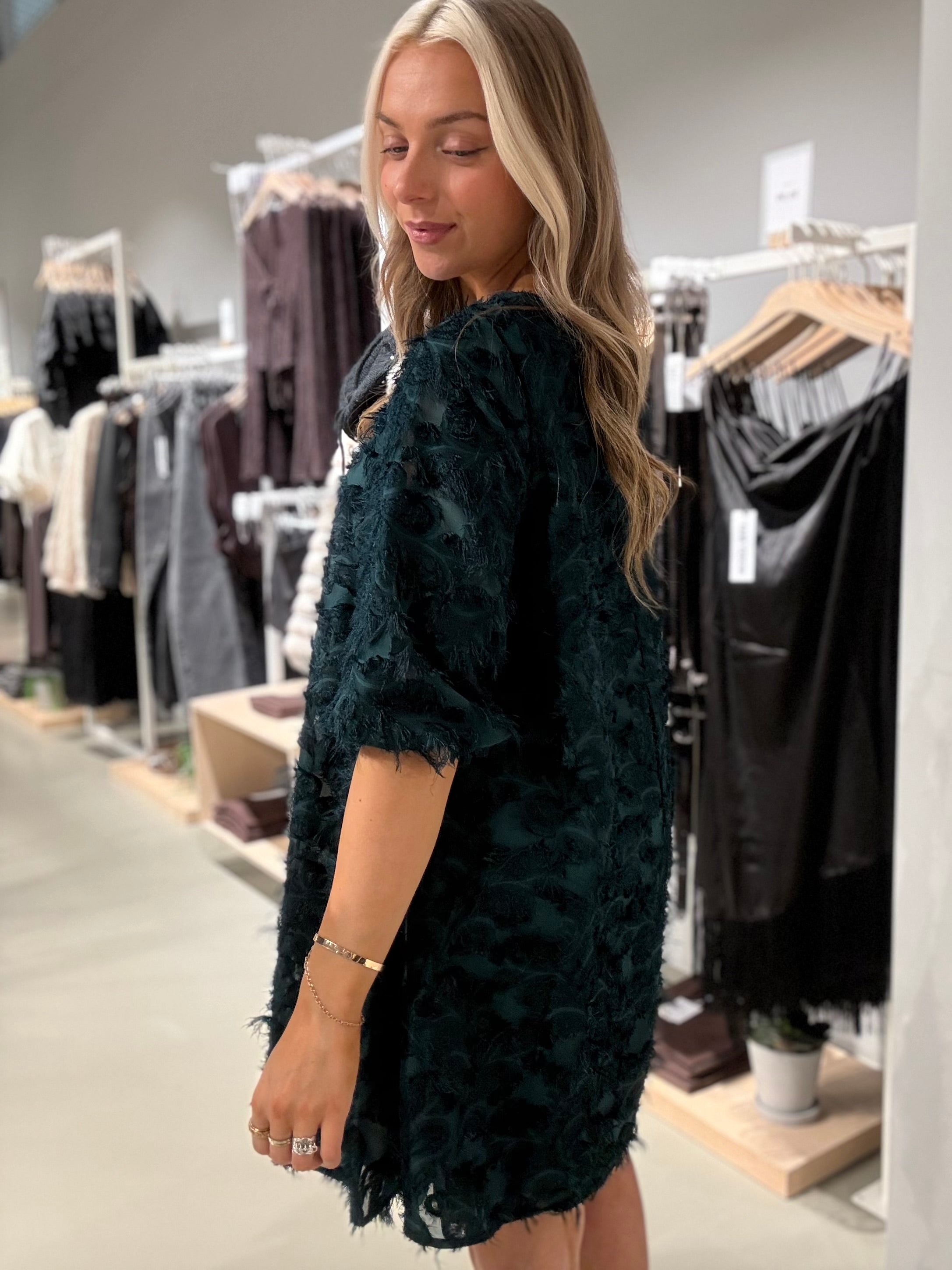 VILACILA Short Dress - Ponderosa Pine