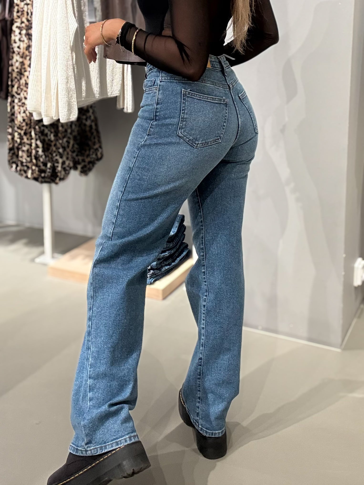 NMYOLANDA Jeans - Medium Blue Denim
