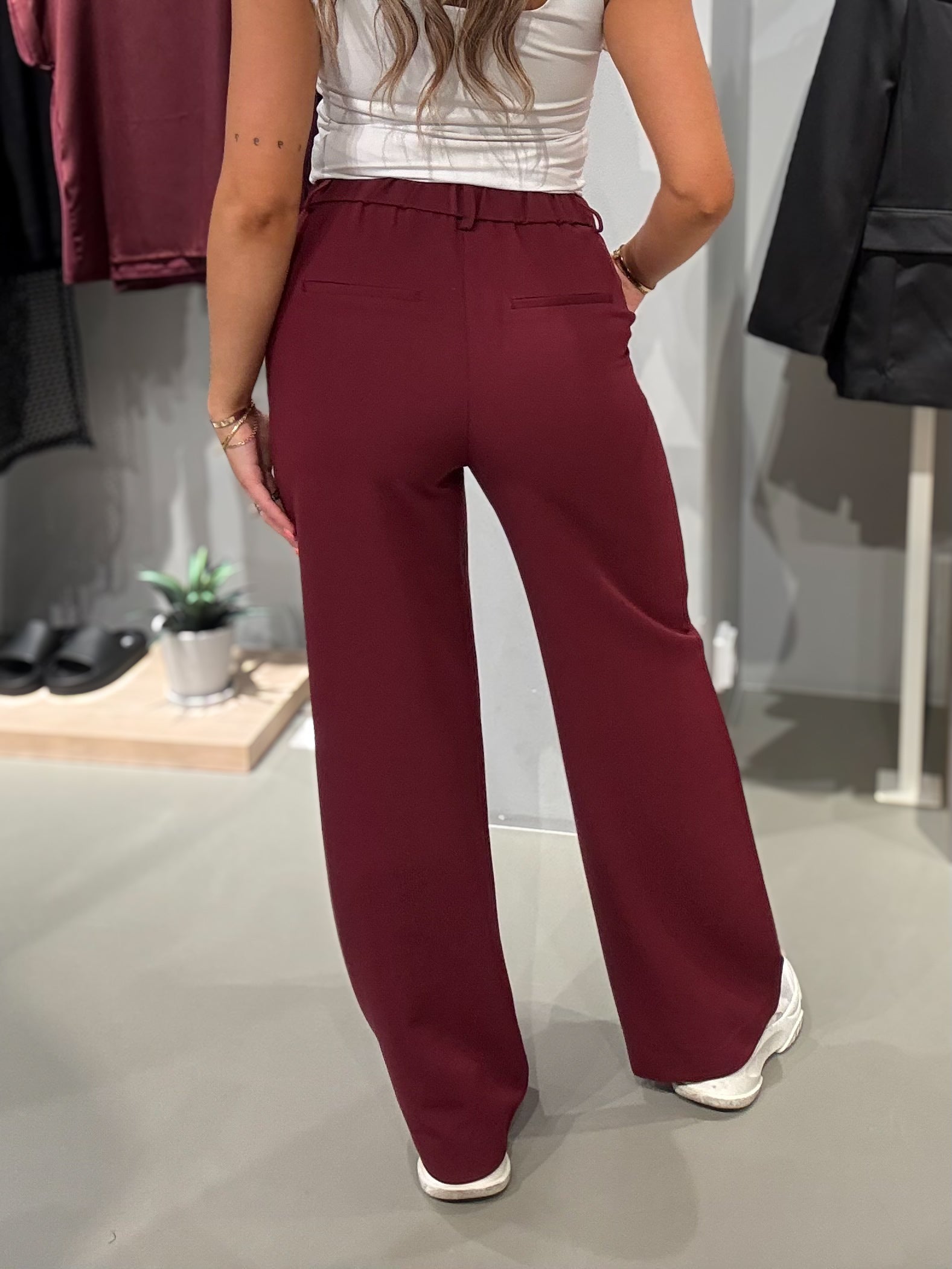 PCKAMIL Trousers - Tawny Port