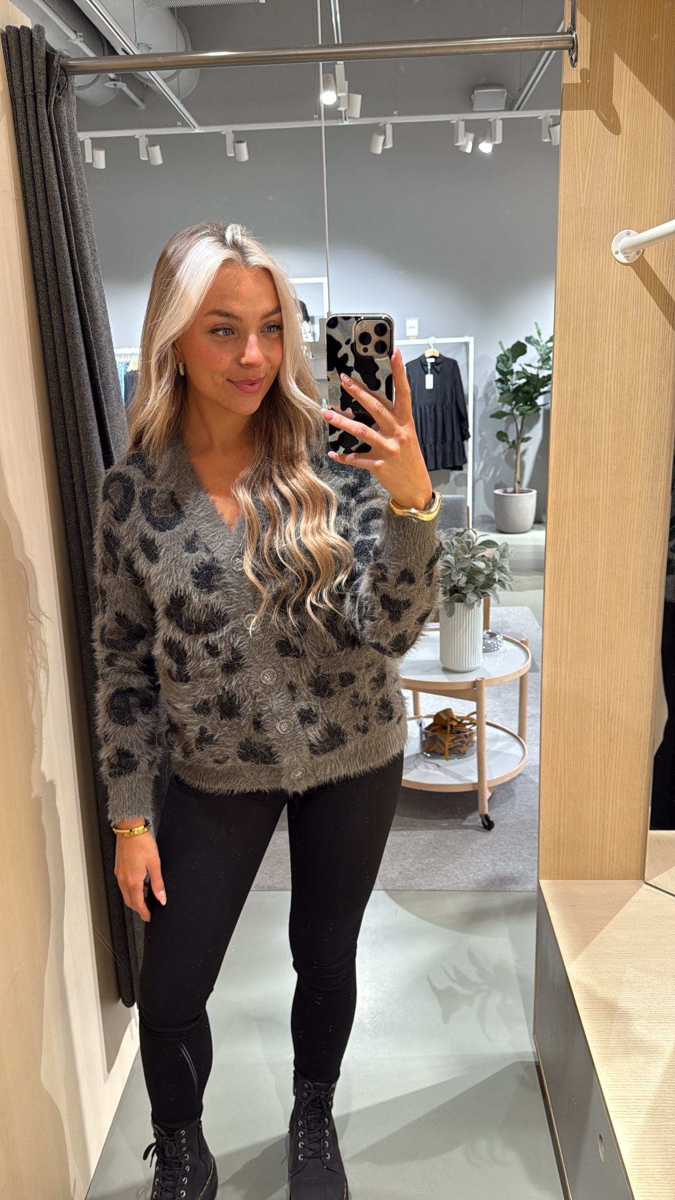 NMFLYNN Knit Cardigan - Charcoal Gray