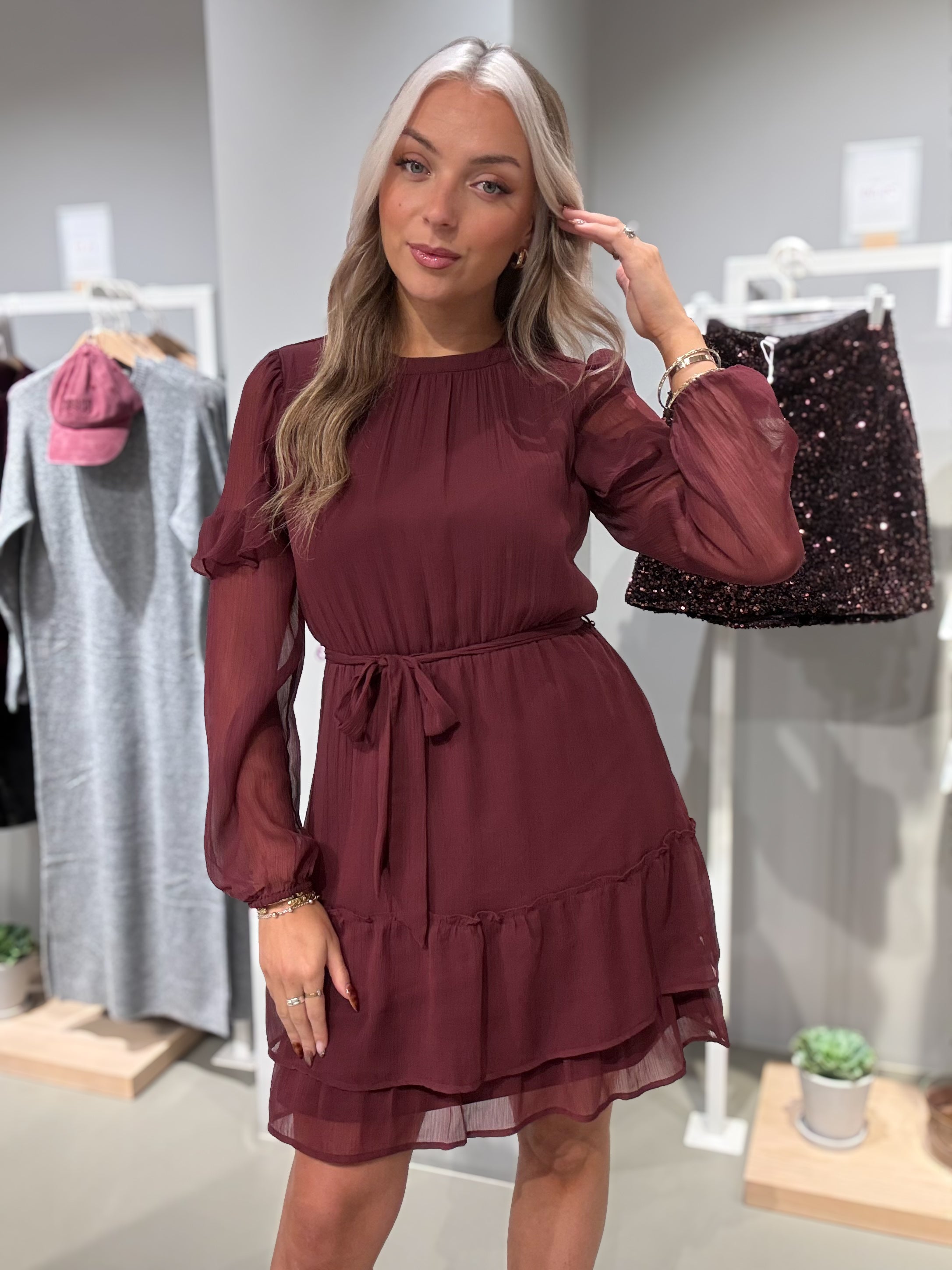 VIELLY Short Dress - Port Royale
