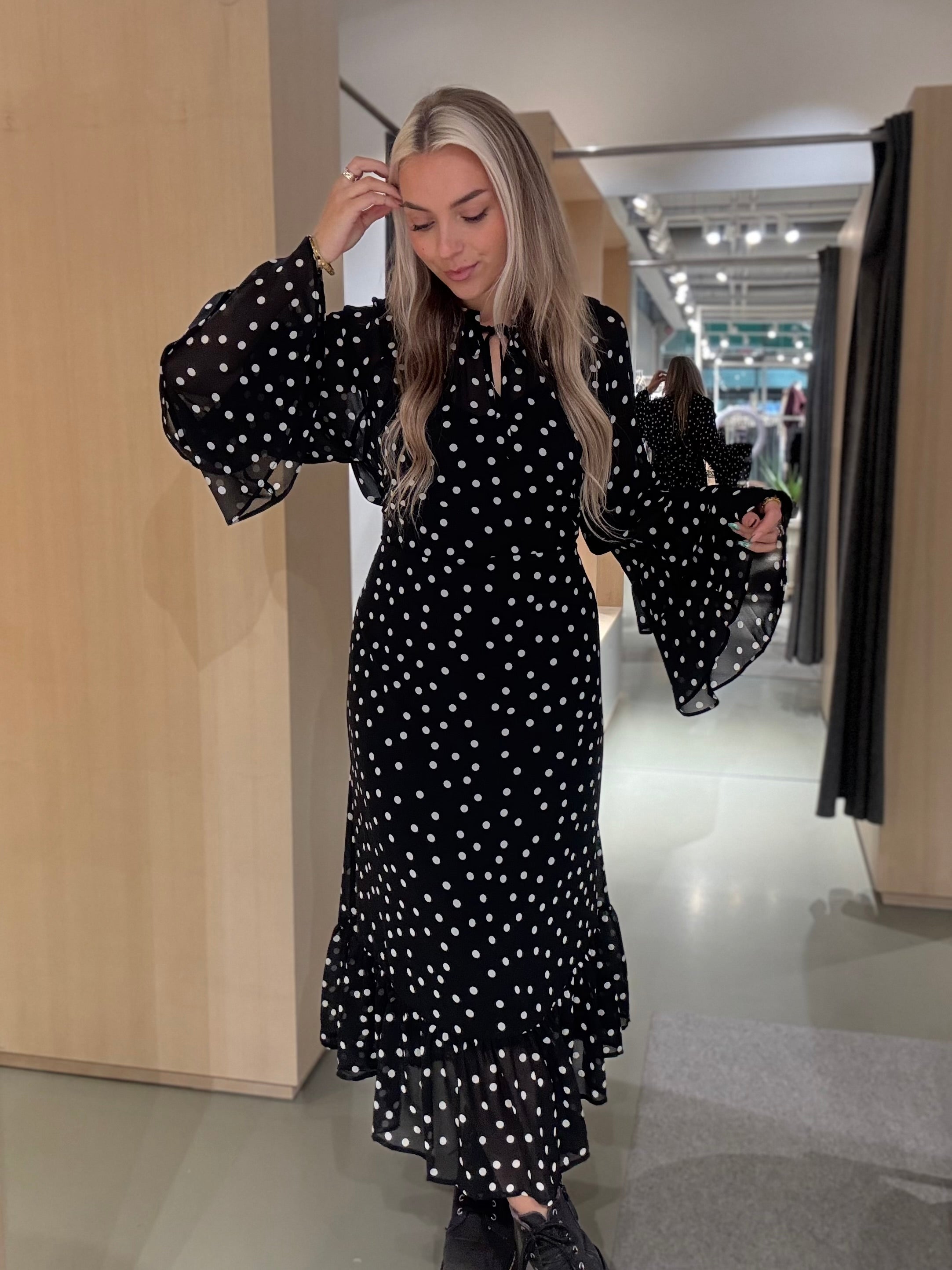 OBJGINA Long Dress - Black