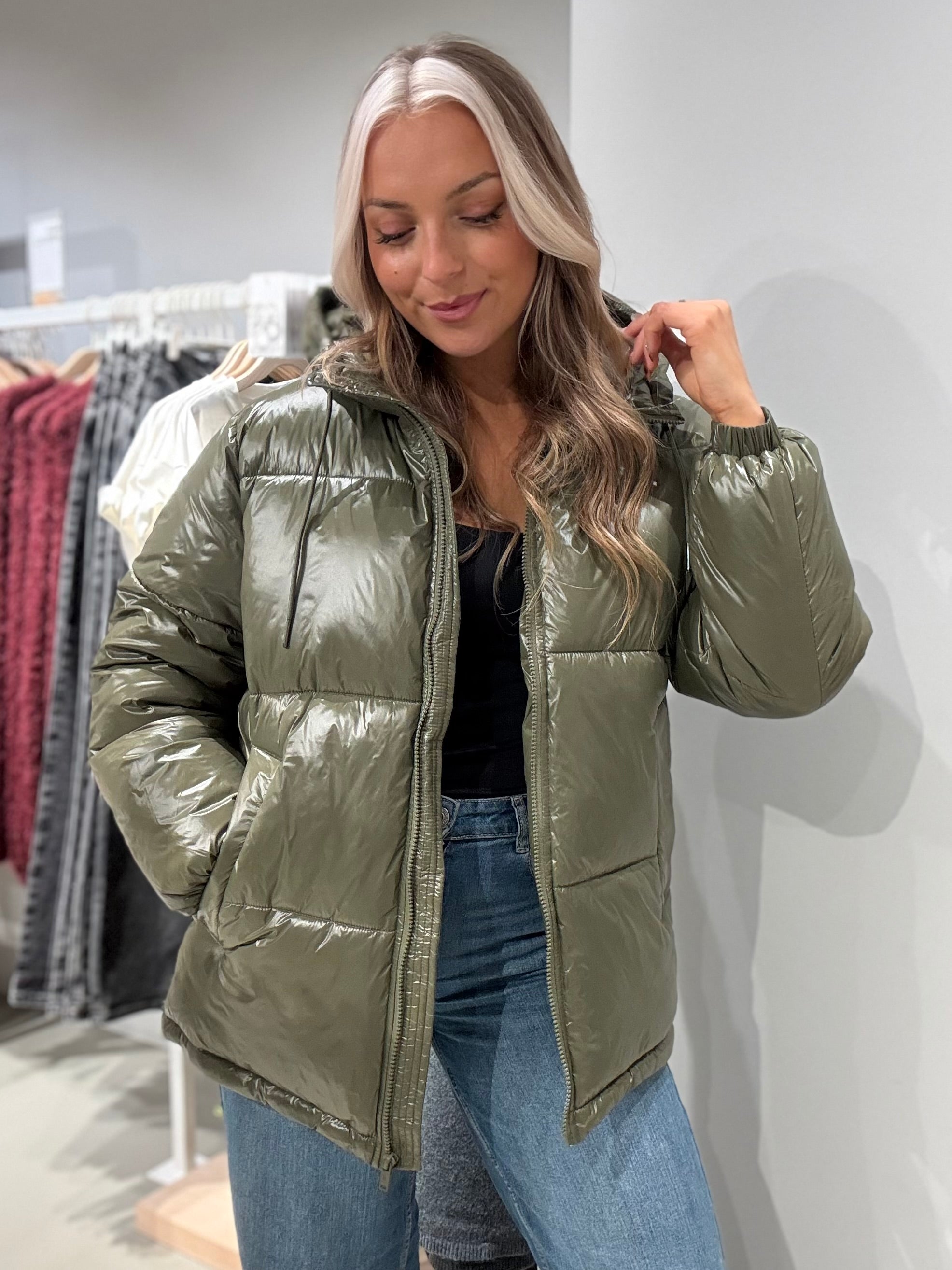 NMALLIE Puffer Jacket - Kalamata