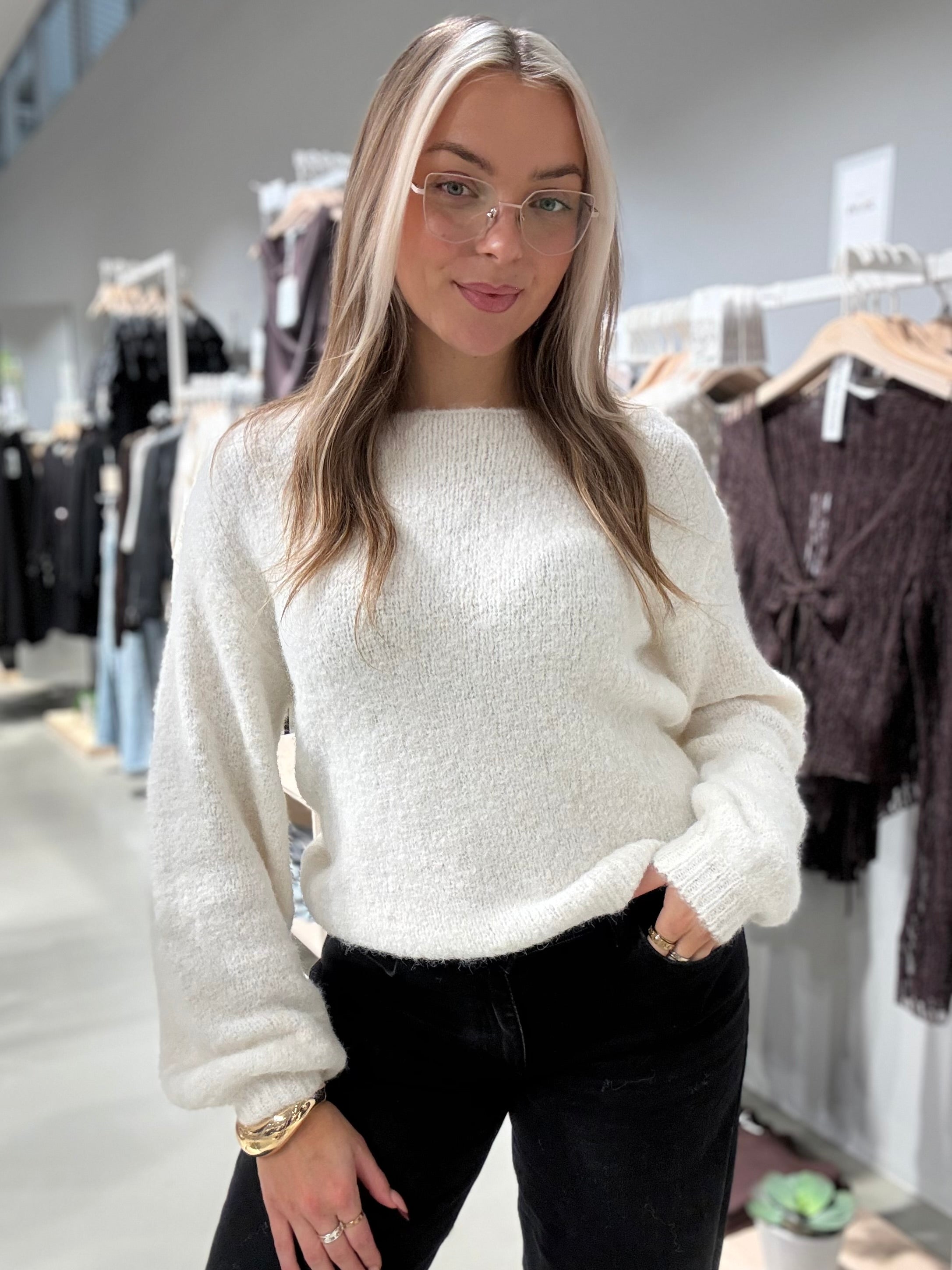 VIMARLEY Pullover - Egret