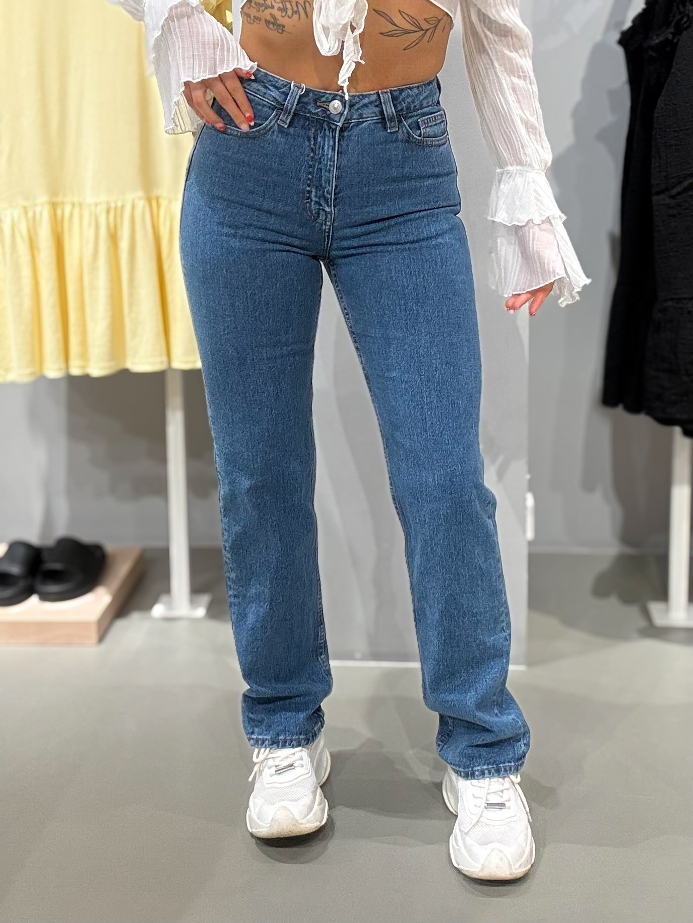 PCKYLIE Jeans - Medium Blue Denim