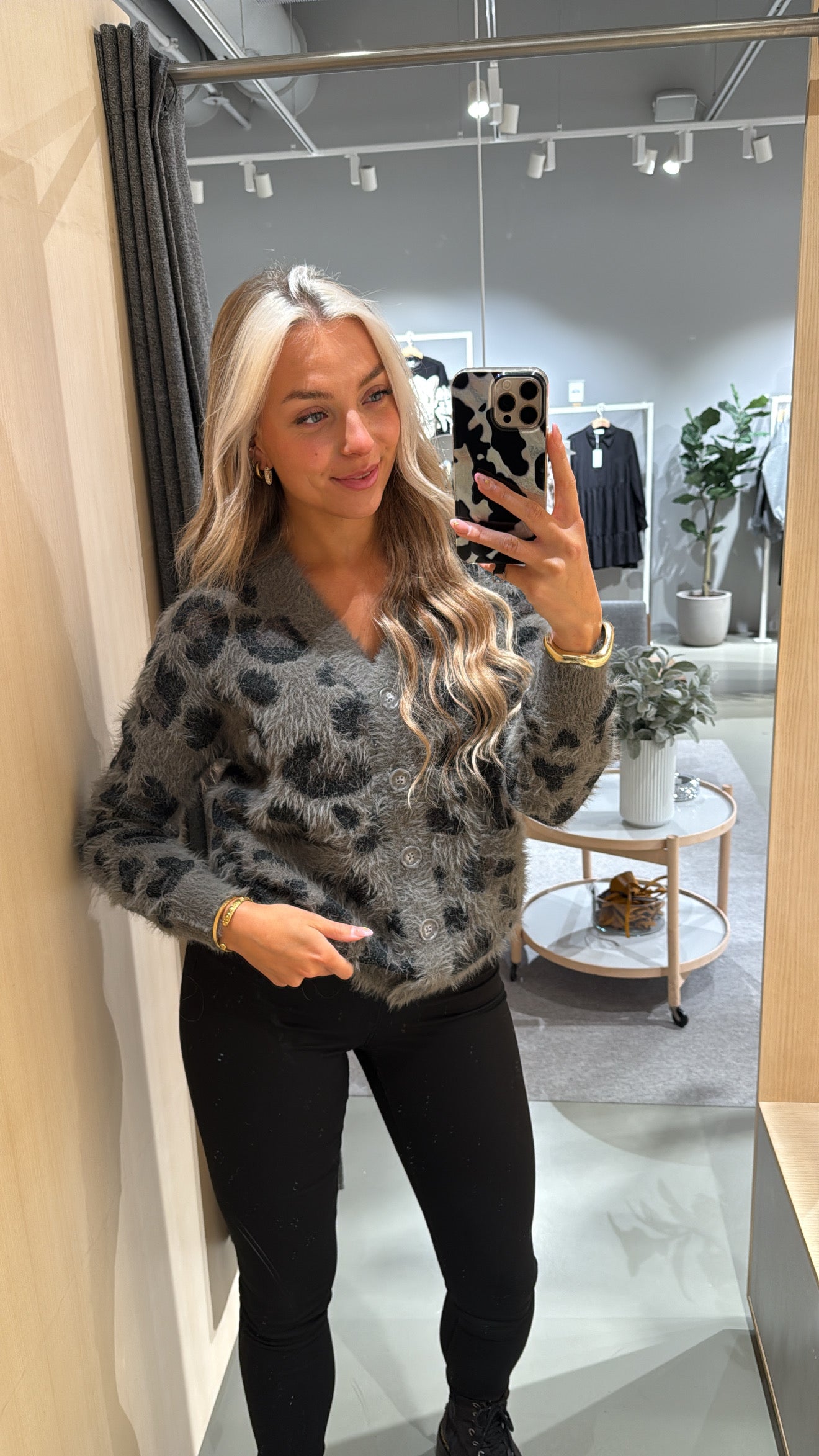 NMFLYNN Knit Cardigan - Charcoal Gray