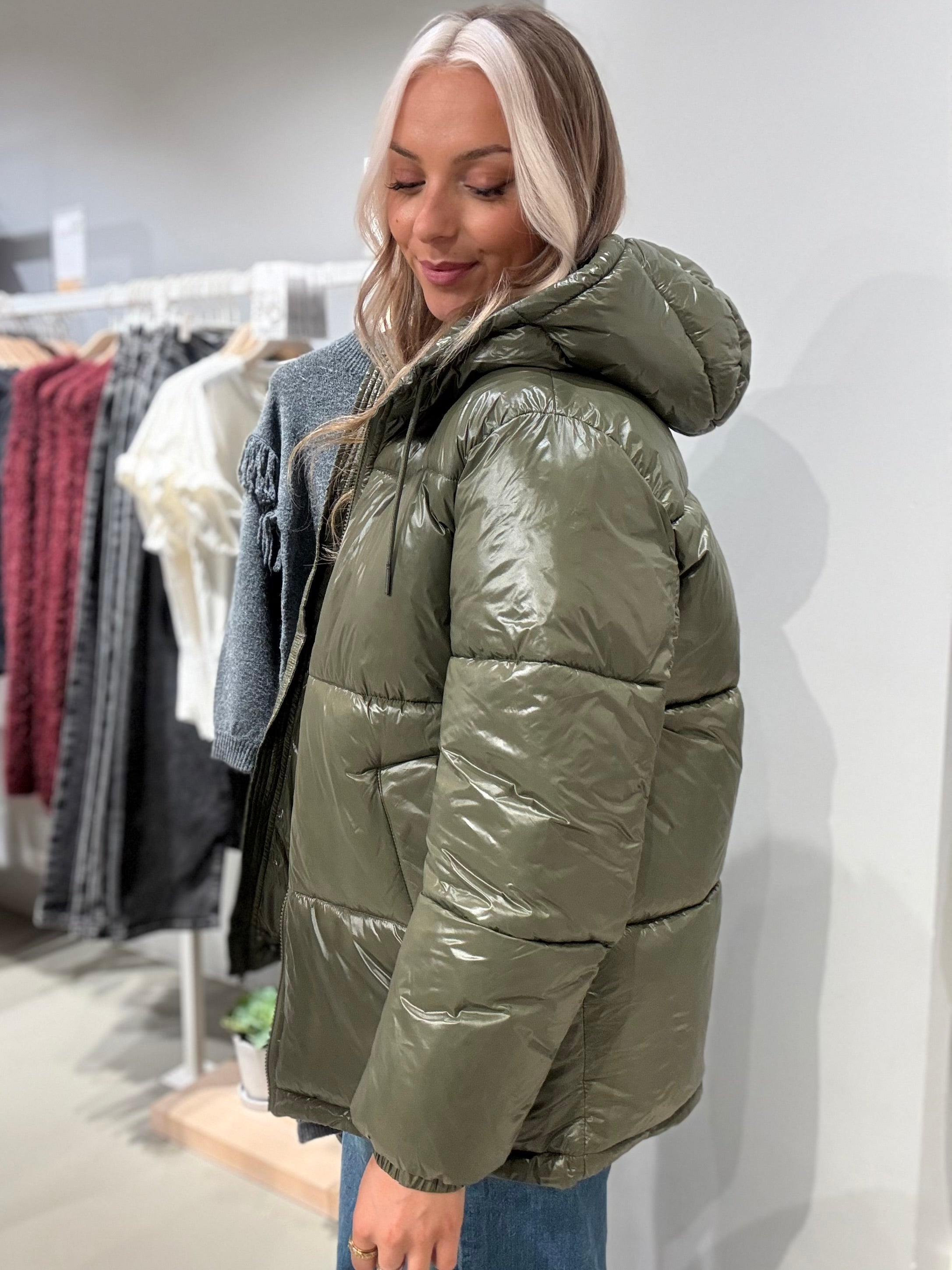 NMALLIE Puffer Jacket - Kalamata