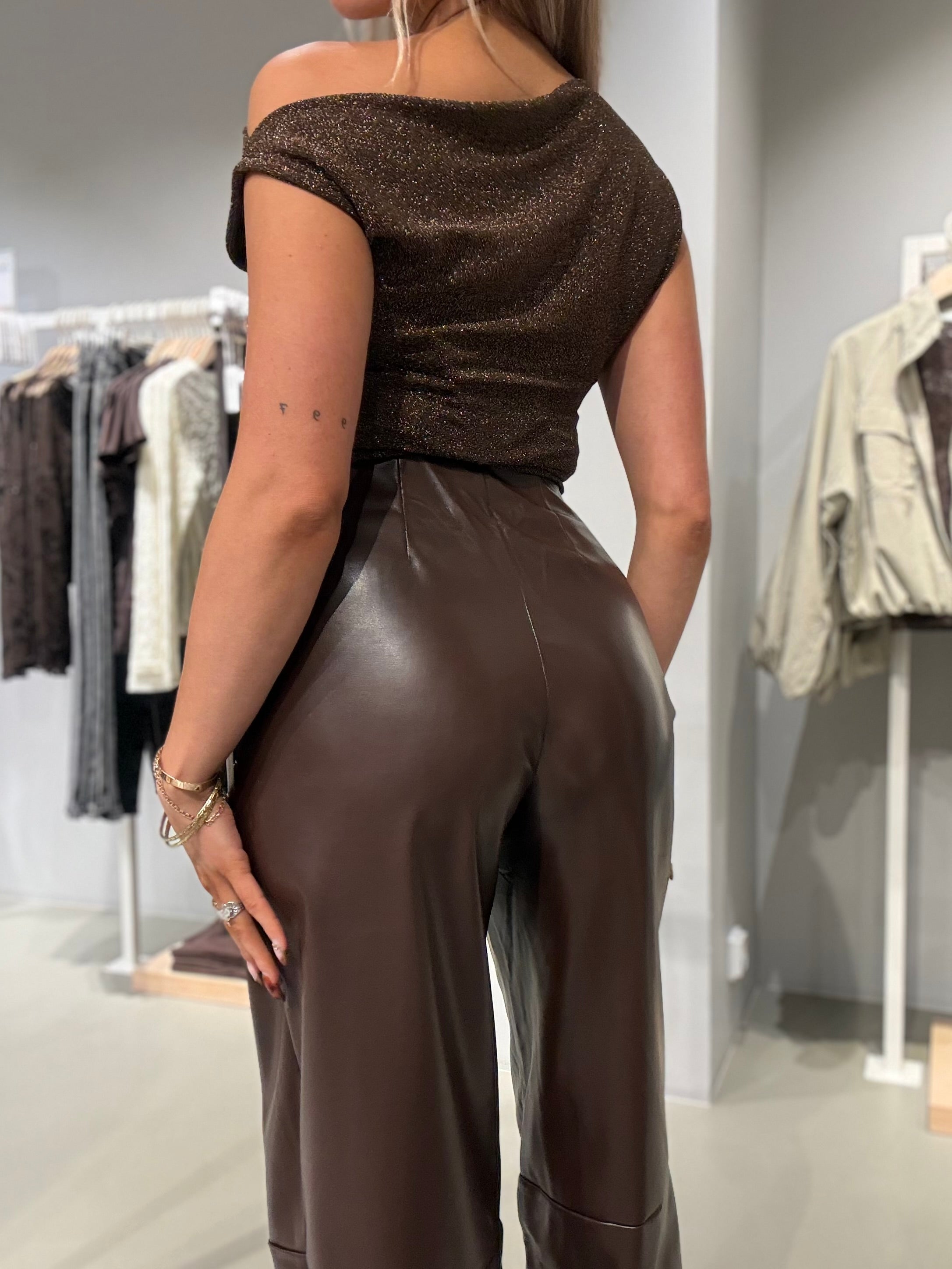 VIANNA Trousers - Coffee Bean
