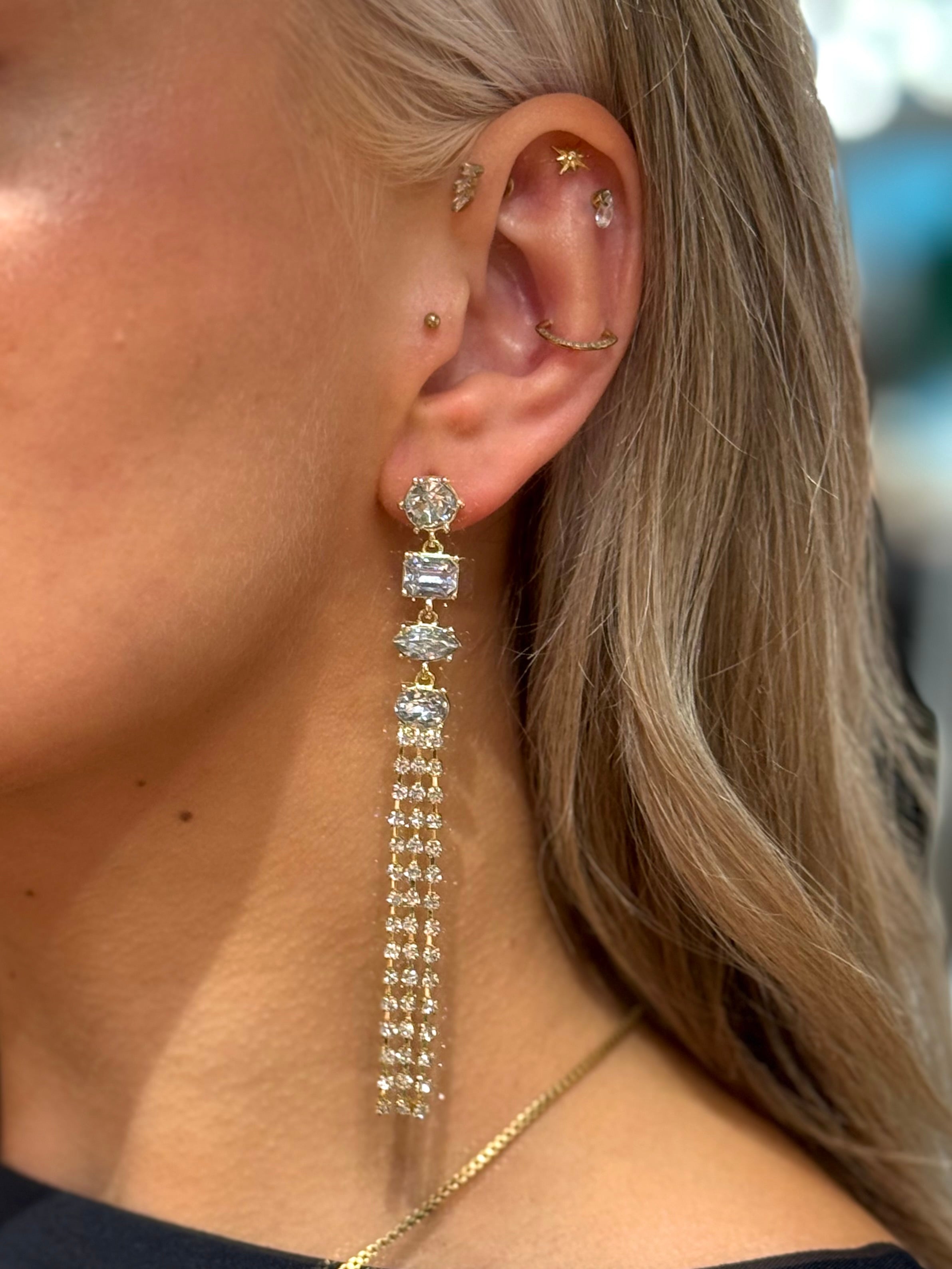 PCJUNA Earrings - Gold Colour