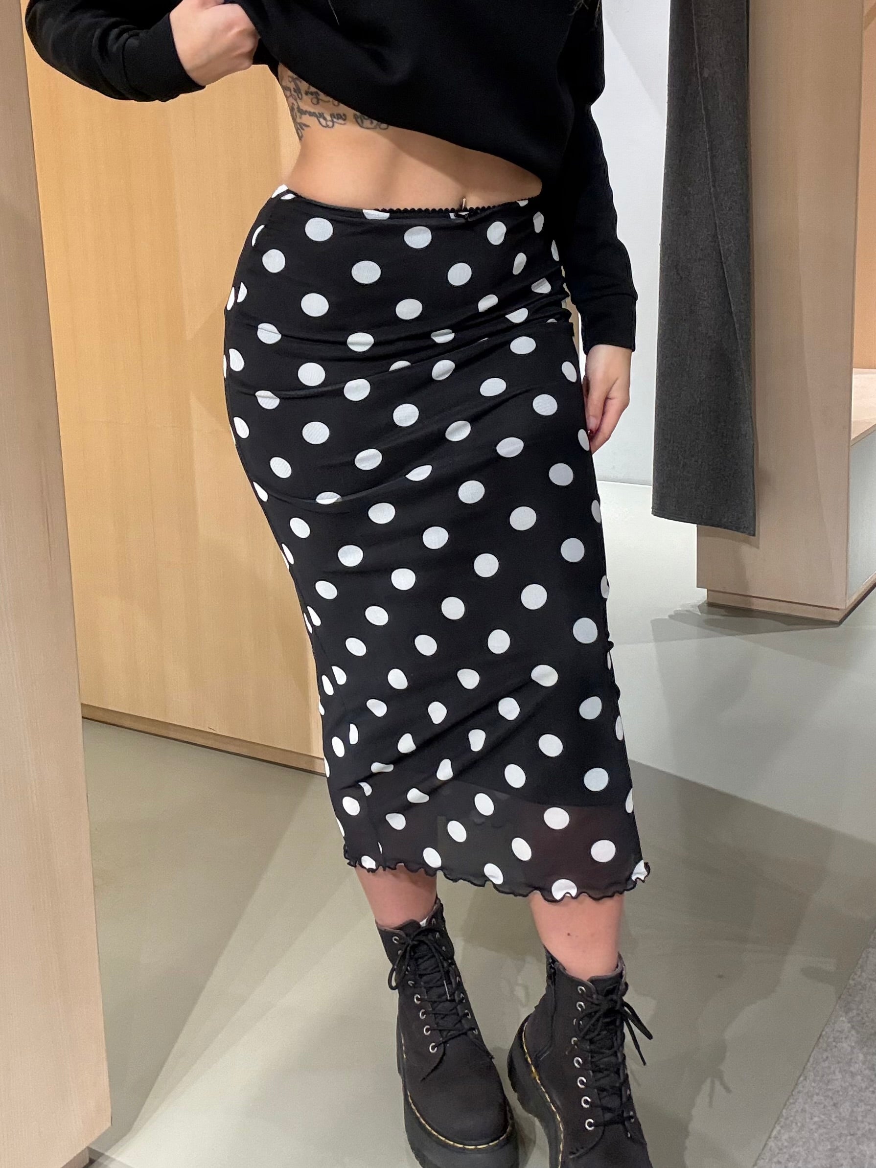 NMLUCIA Long Skirt - Black