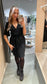 VIJOSA Short Dress - Black Beauty