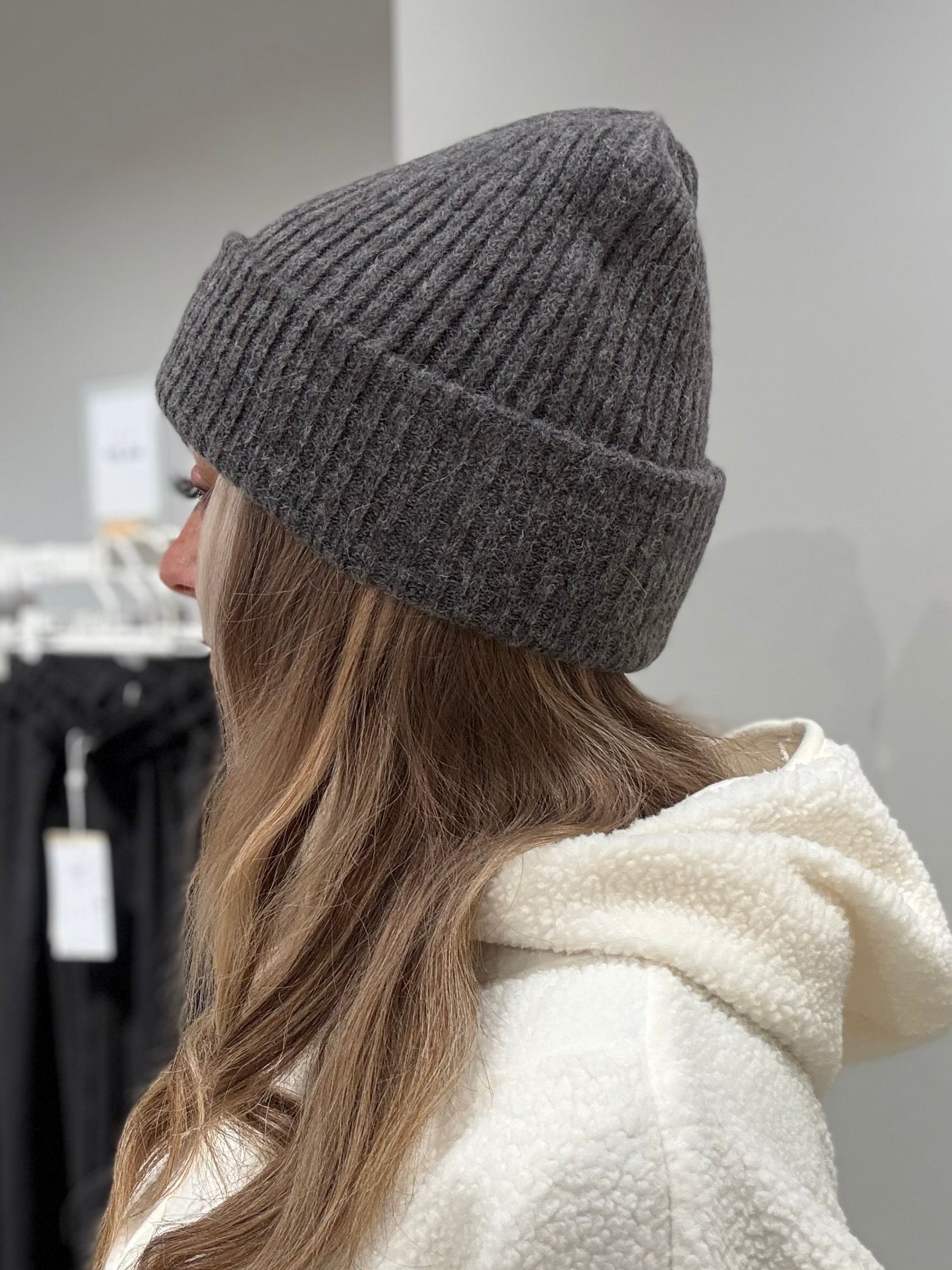 SLFLULU Beanie - Medium Grey Melange
