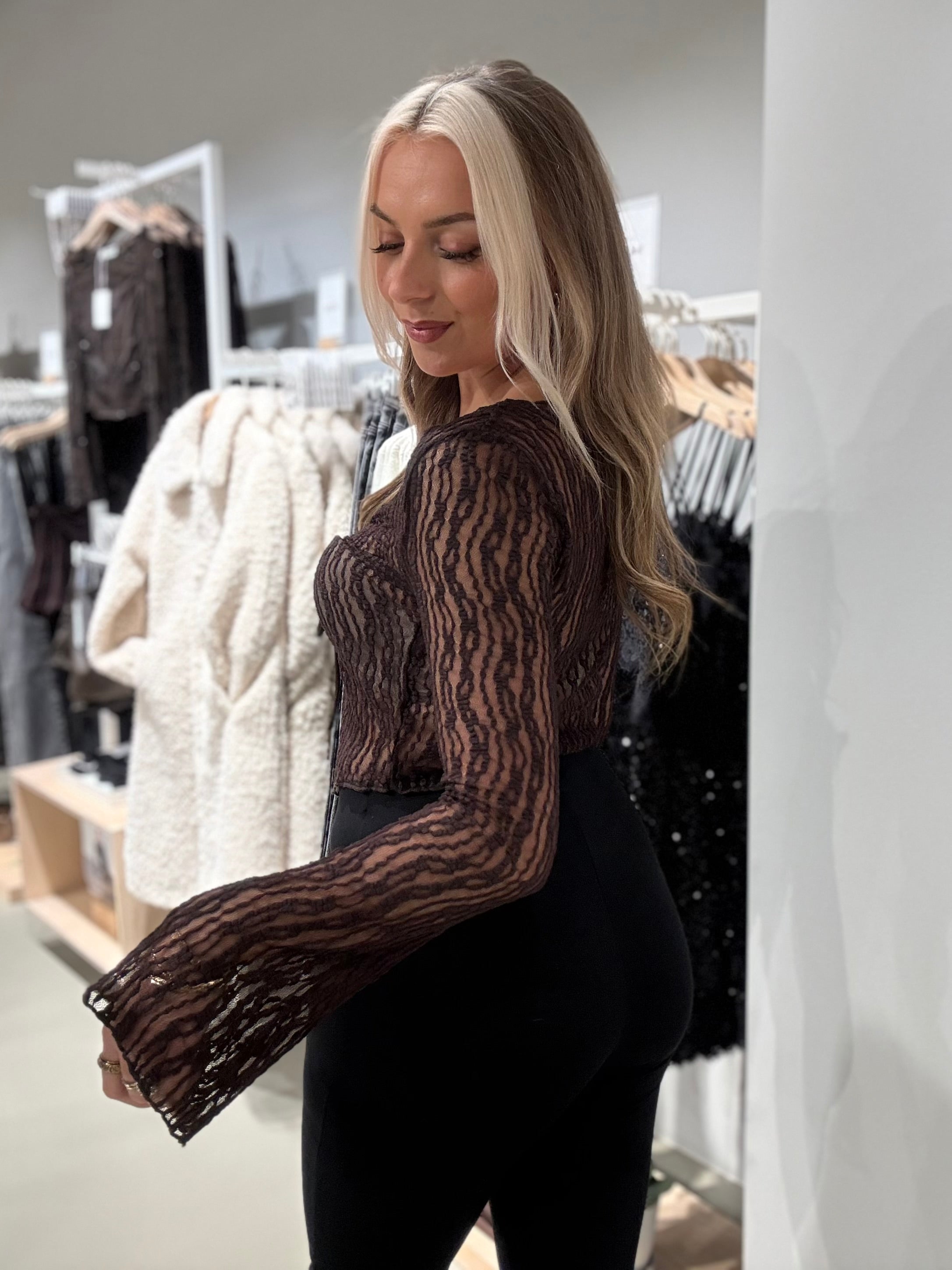 NMEMMA Top - Chocolate Brown