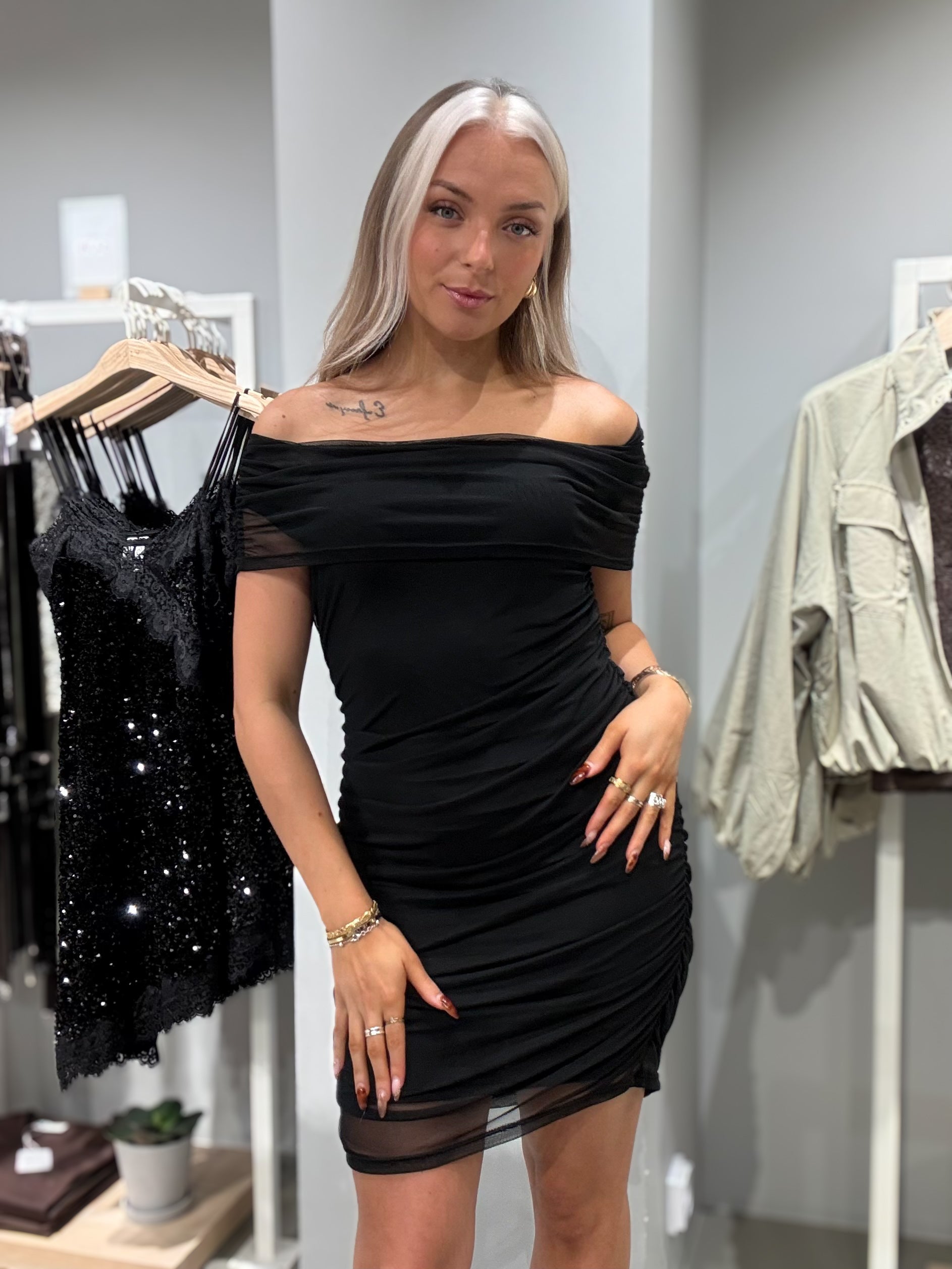 OBJDINA Short Dress - Black