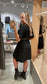VIJOSA Short Dress - Black Beauty