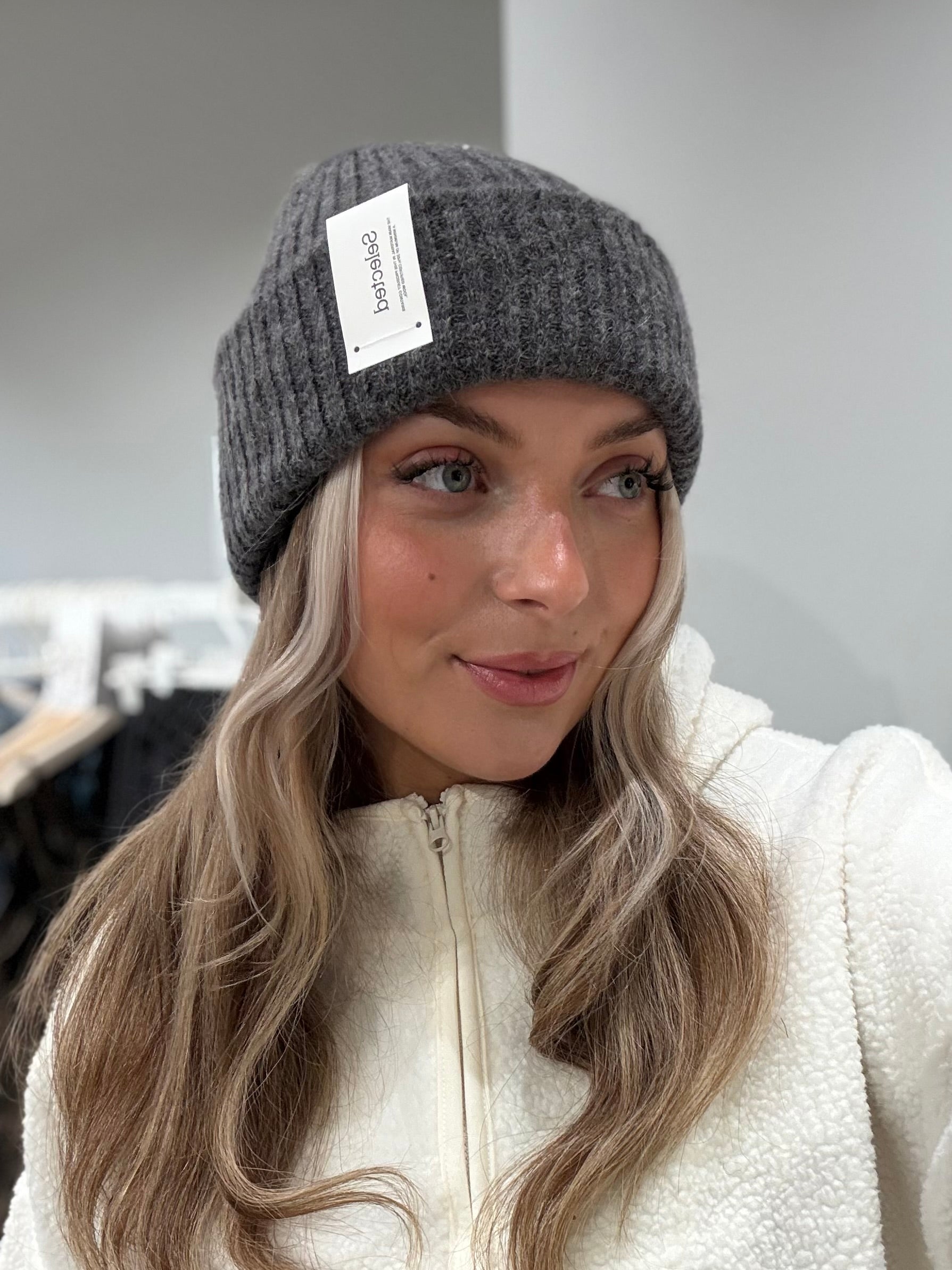 SLFLULU Beanie - Medium Grey Melange
