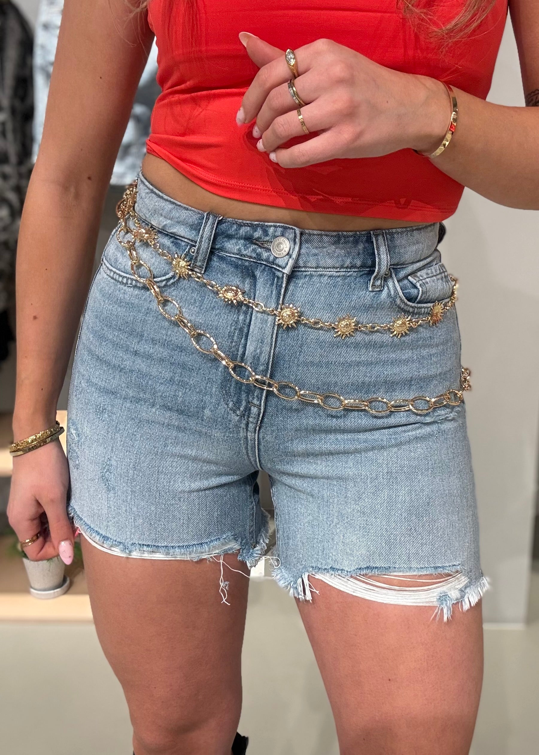 PCKRIAN Belts - Gold Colour