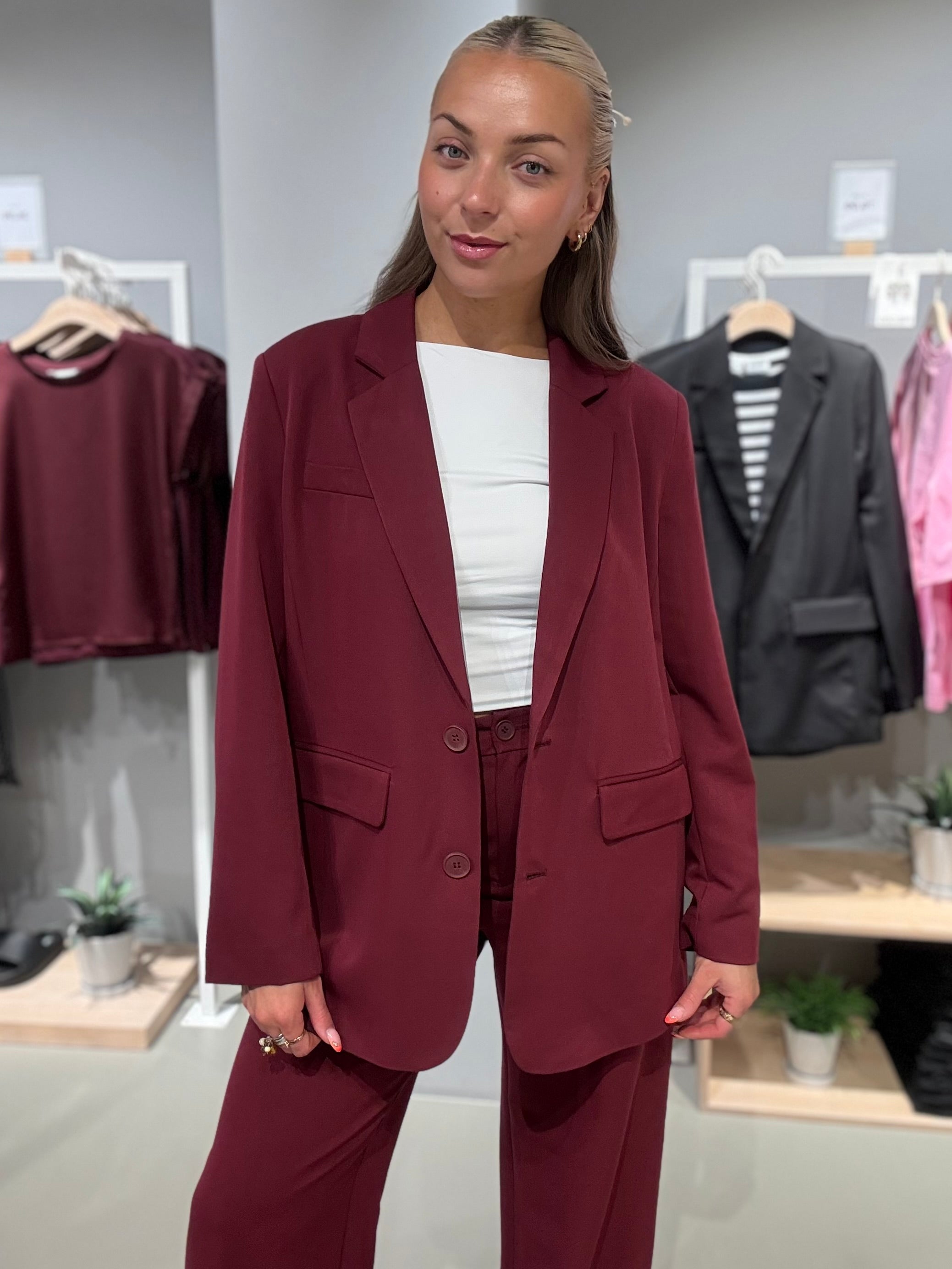 PCKAMIL Blazer - Tawny Port