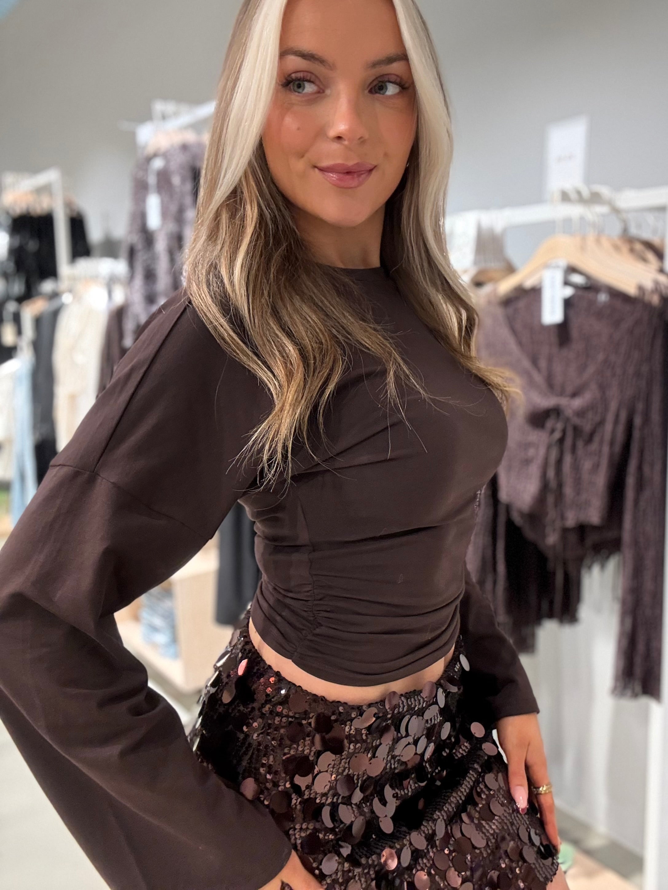 PCALLI Top - Chocolate Plum