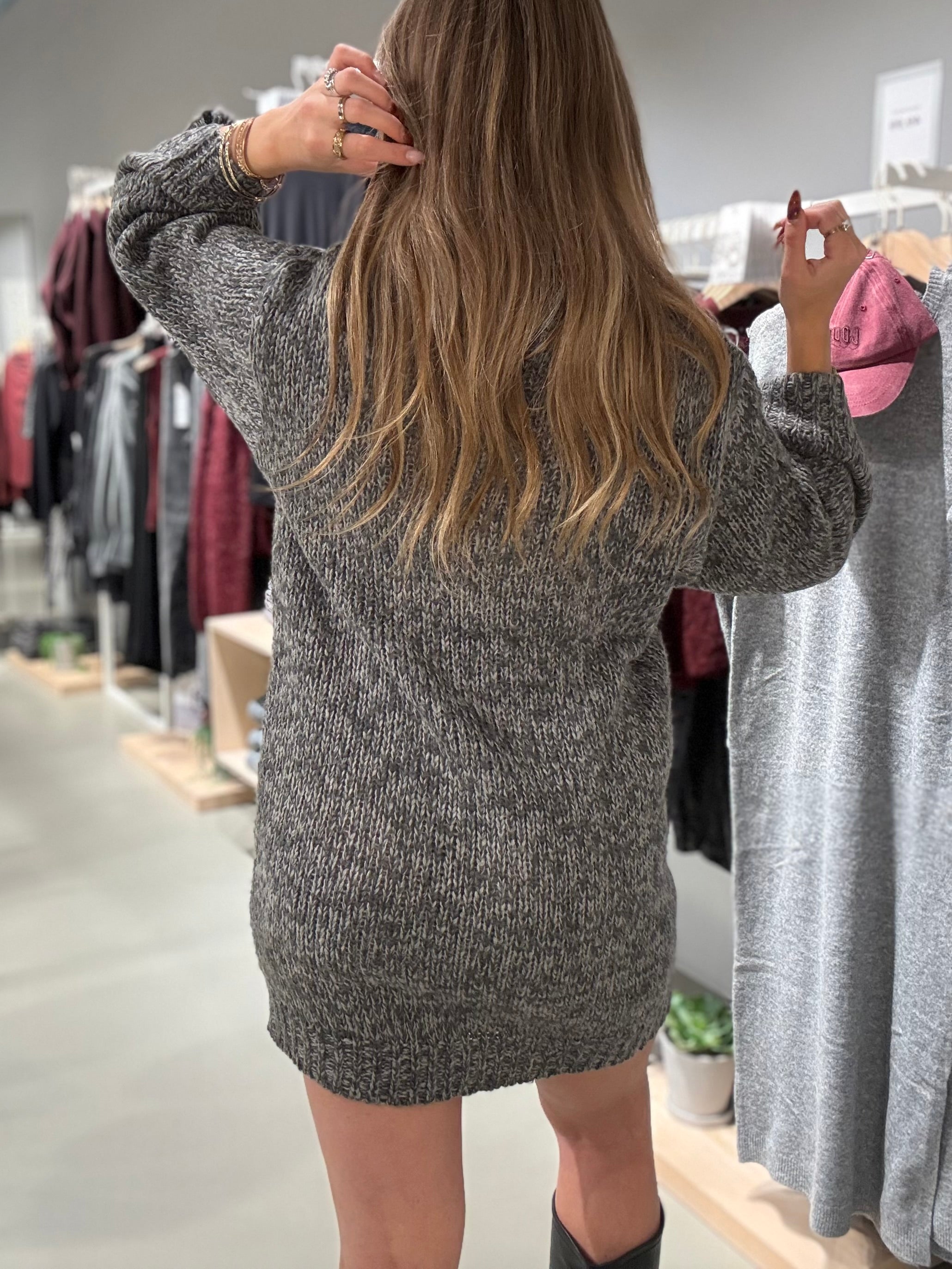 NMGINNA Short Dress - Medium Grey Melange