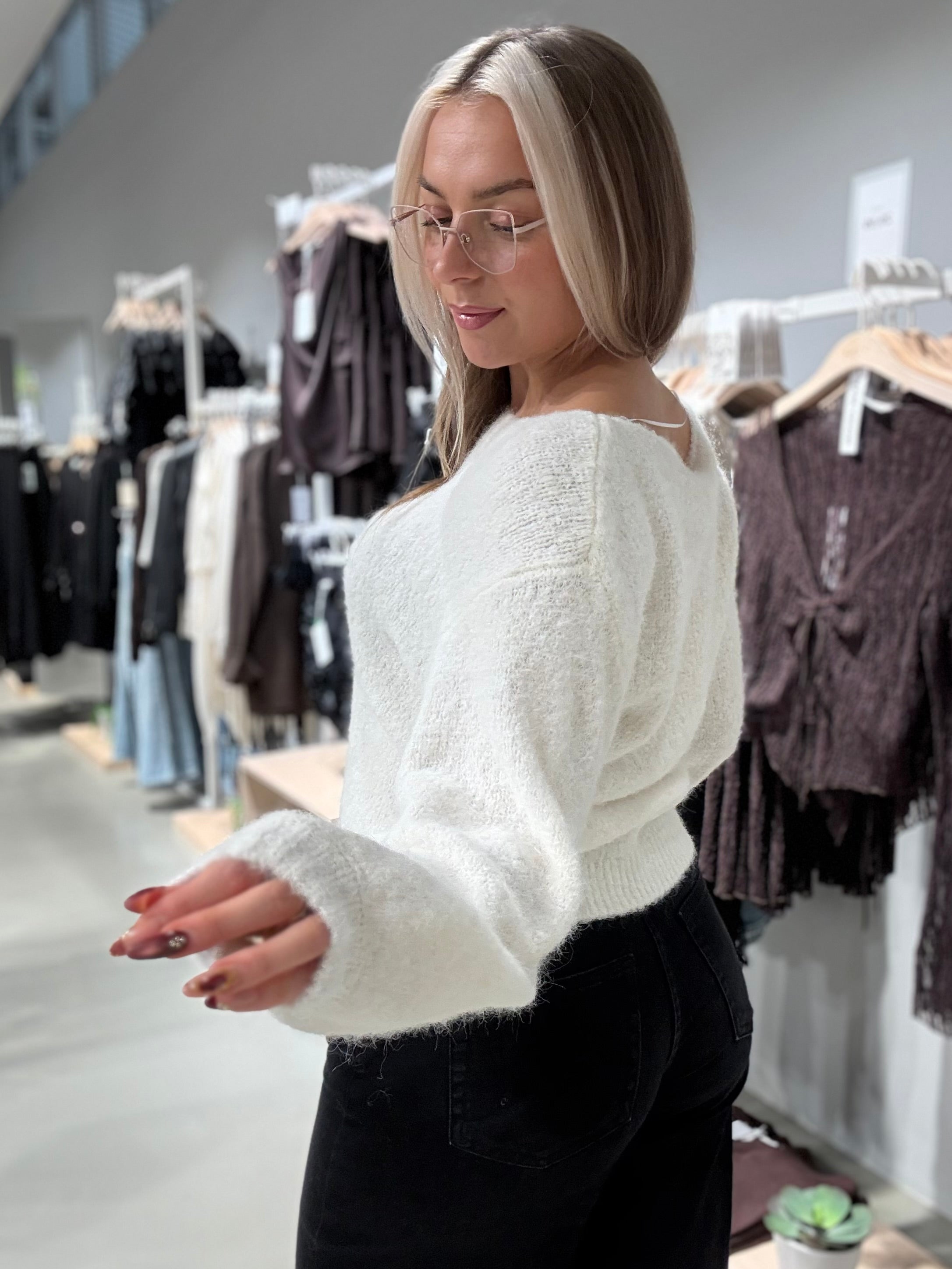 VIMARLEY Pullover - Egret