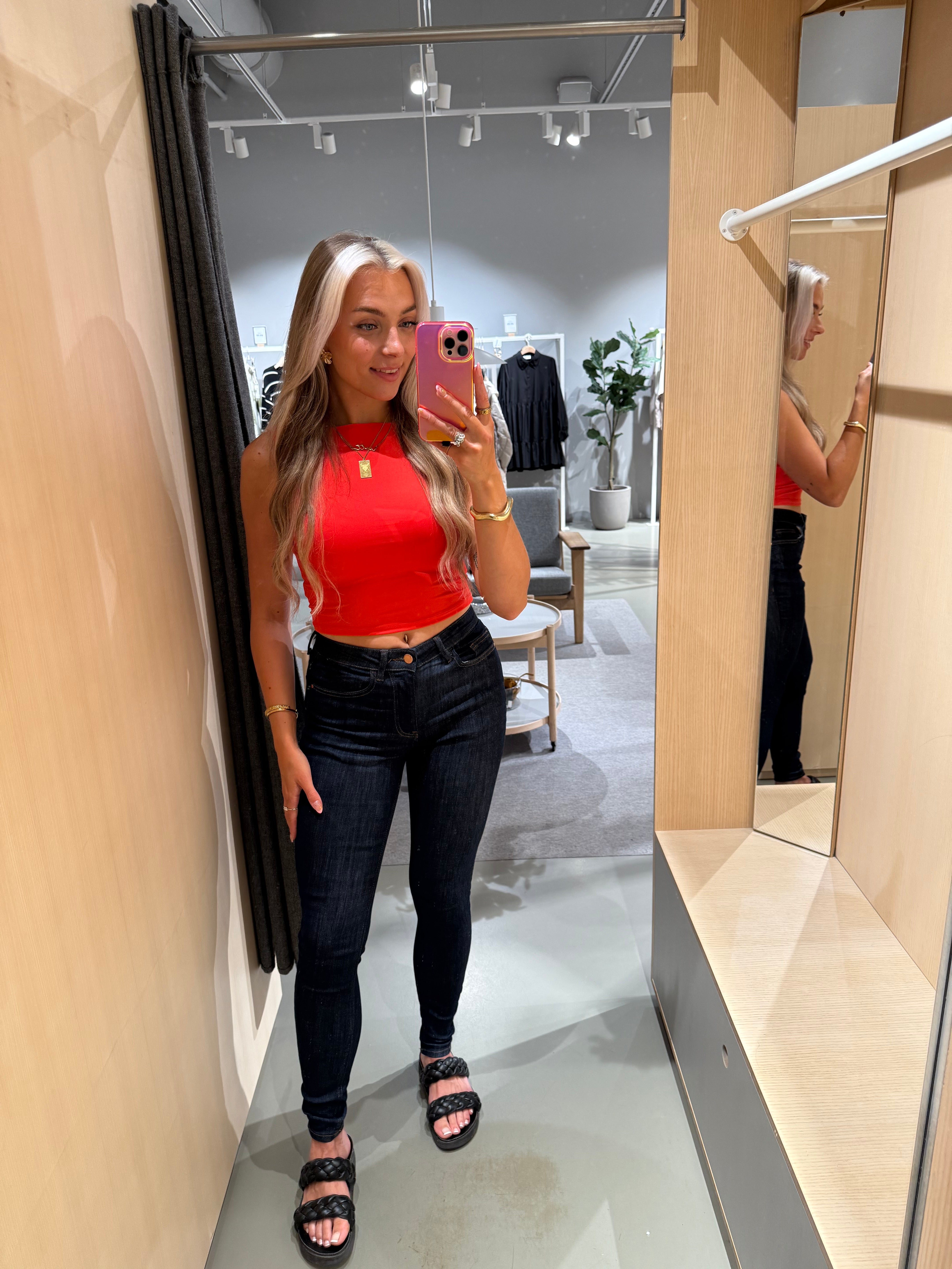 VISARAH Jeans - Dark Blue Denim