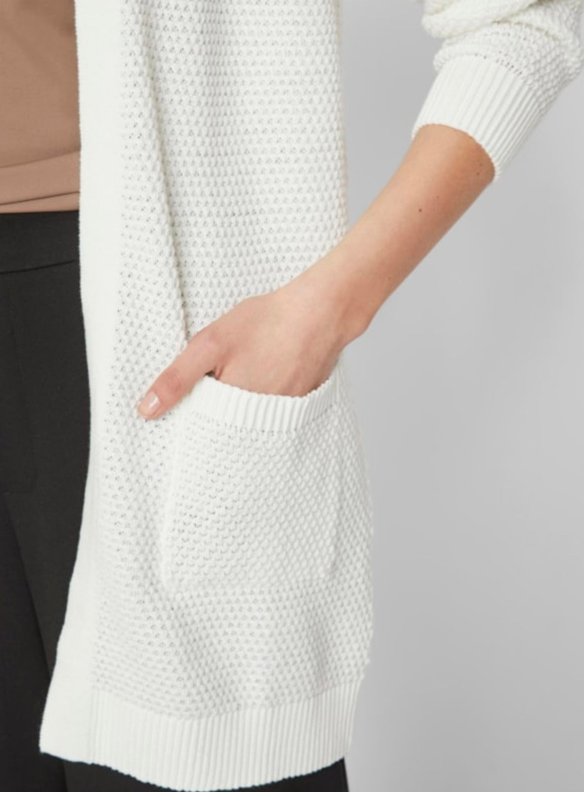 VIDALO Cardigan - White Alyssum