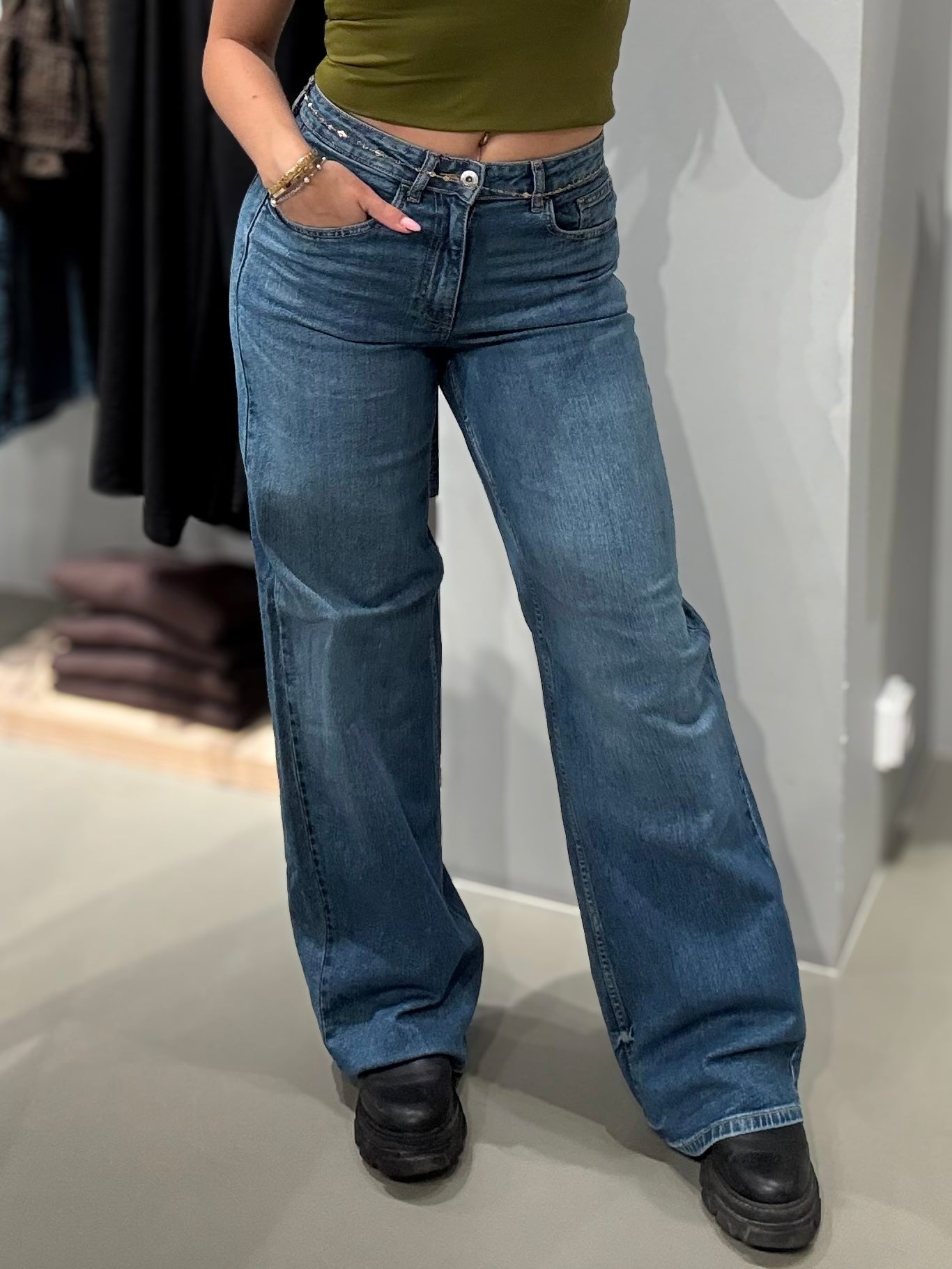 NMKENZIE Jeans - Medium Blue Denim