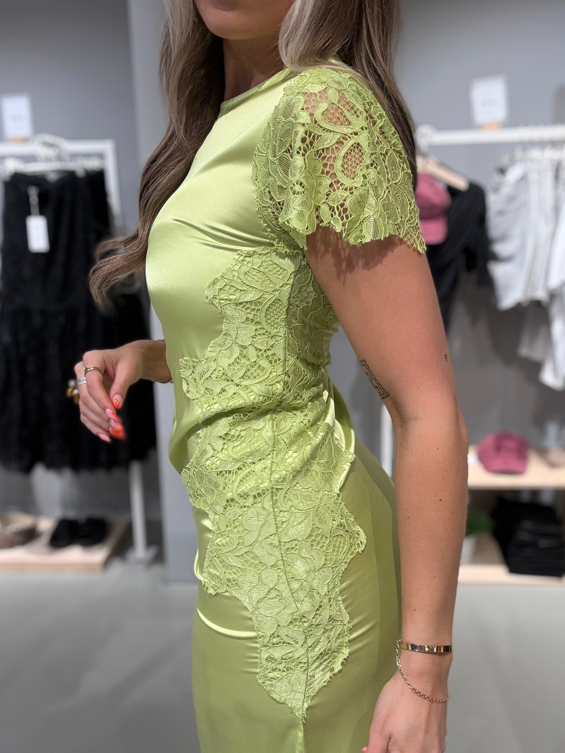 NMWREN Long Dress - Daiquiri Green