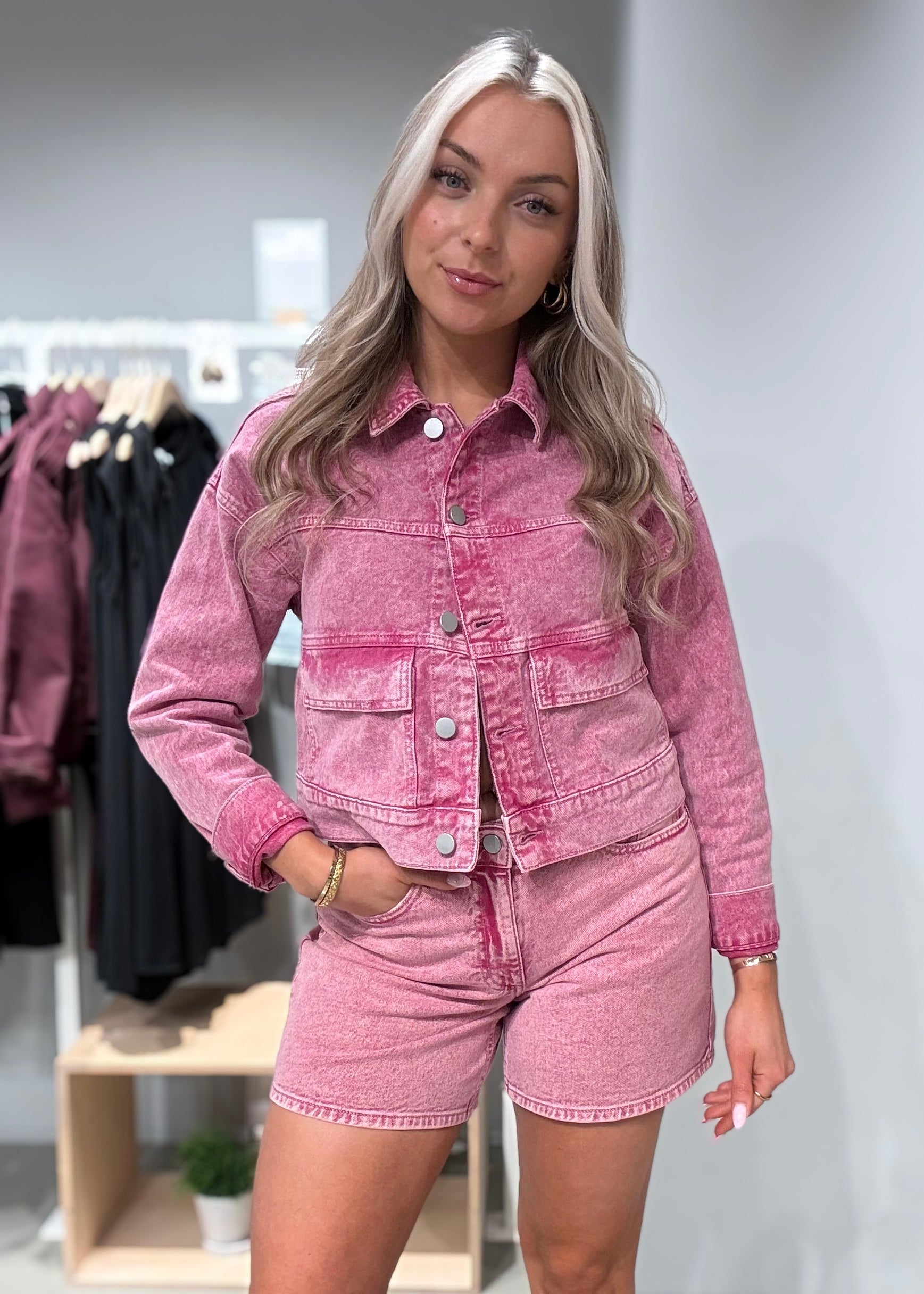 VIJAF Denim Jacket - Holly Berry