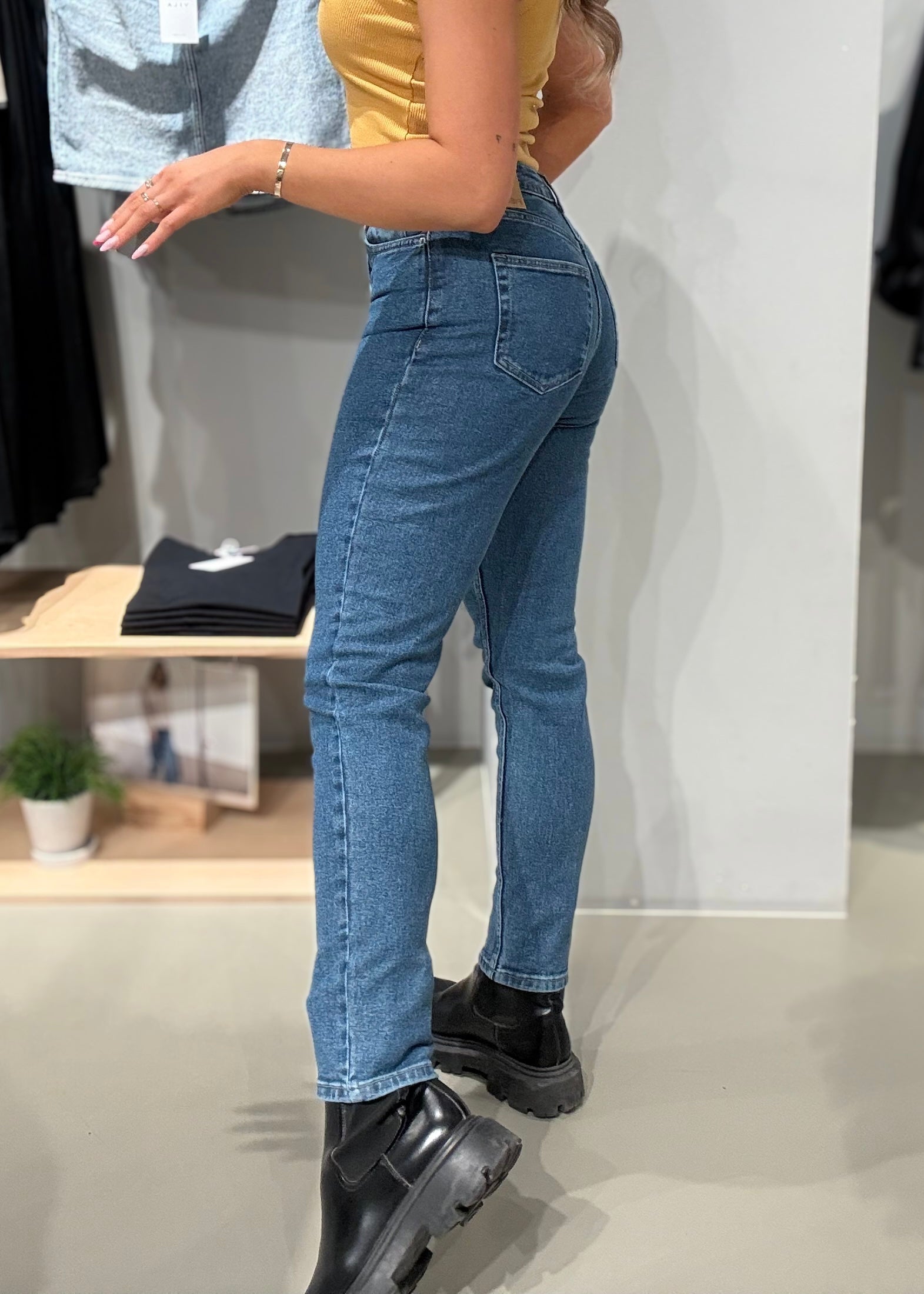 PCBELLA Jeans - Medium Blue Denim