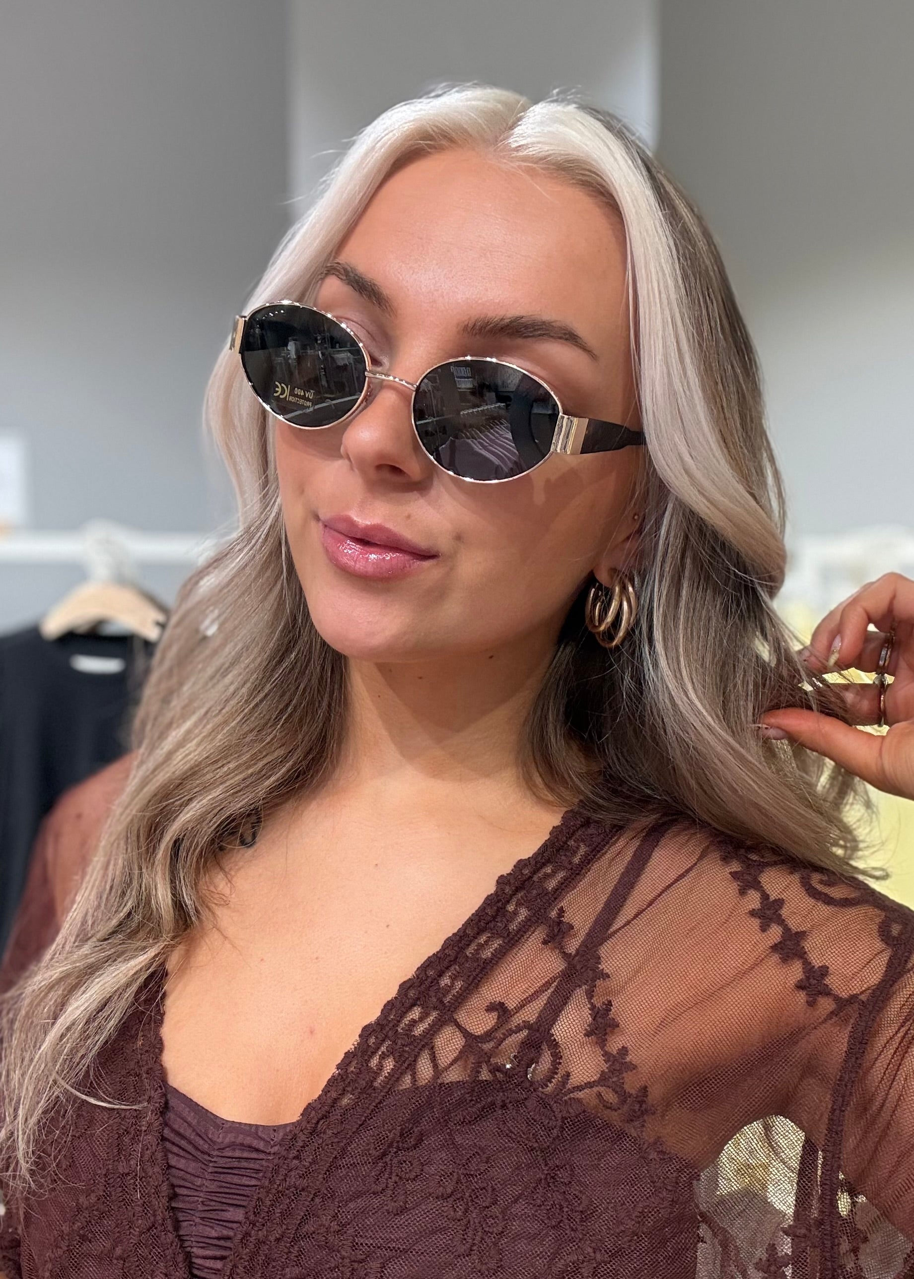 PCKATE Sunglasses - Gold Colour