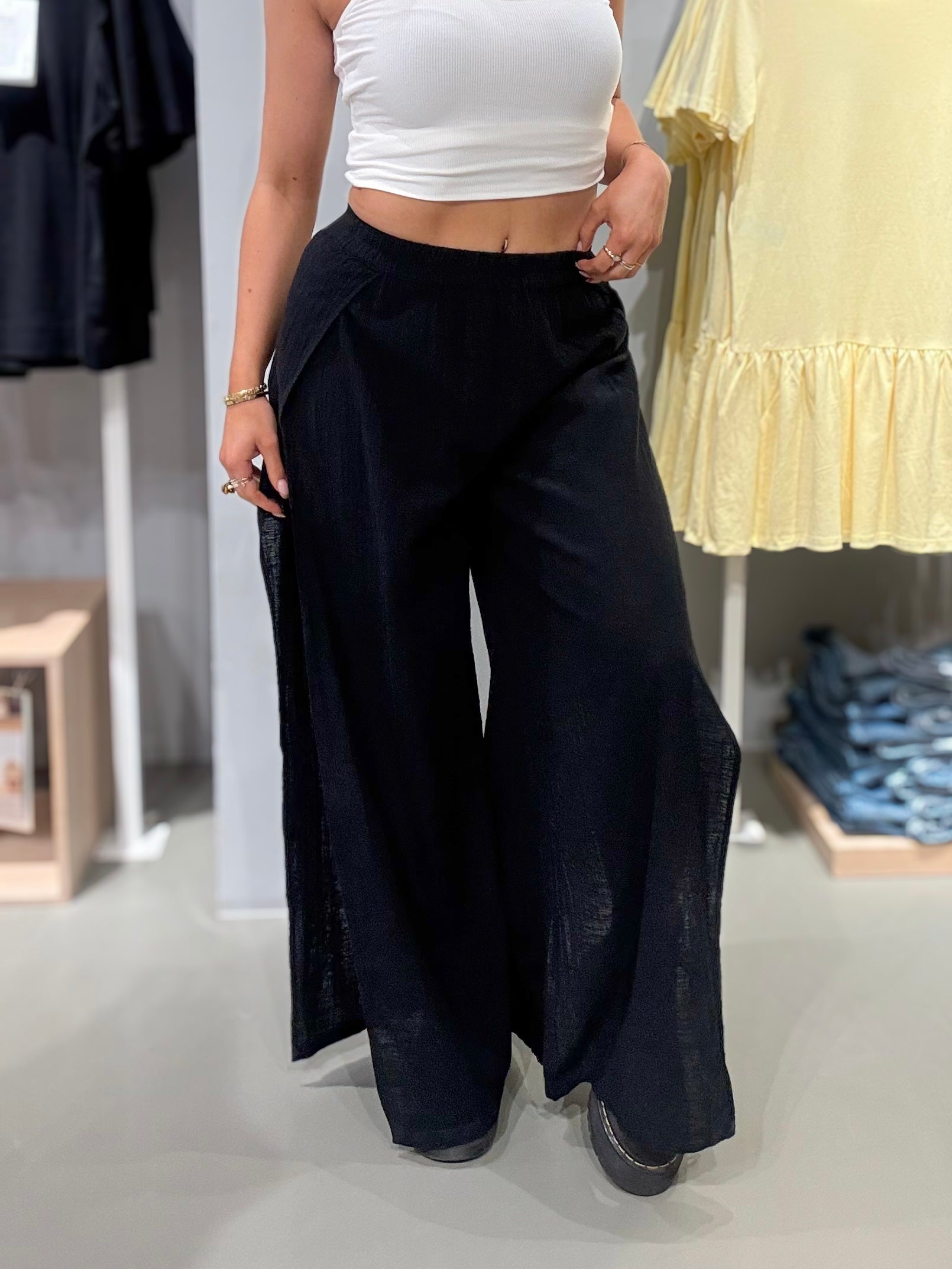 PCAGNES Trousers - Black