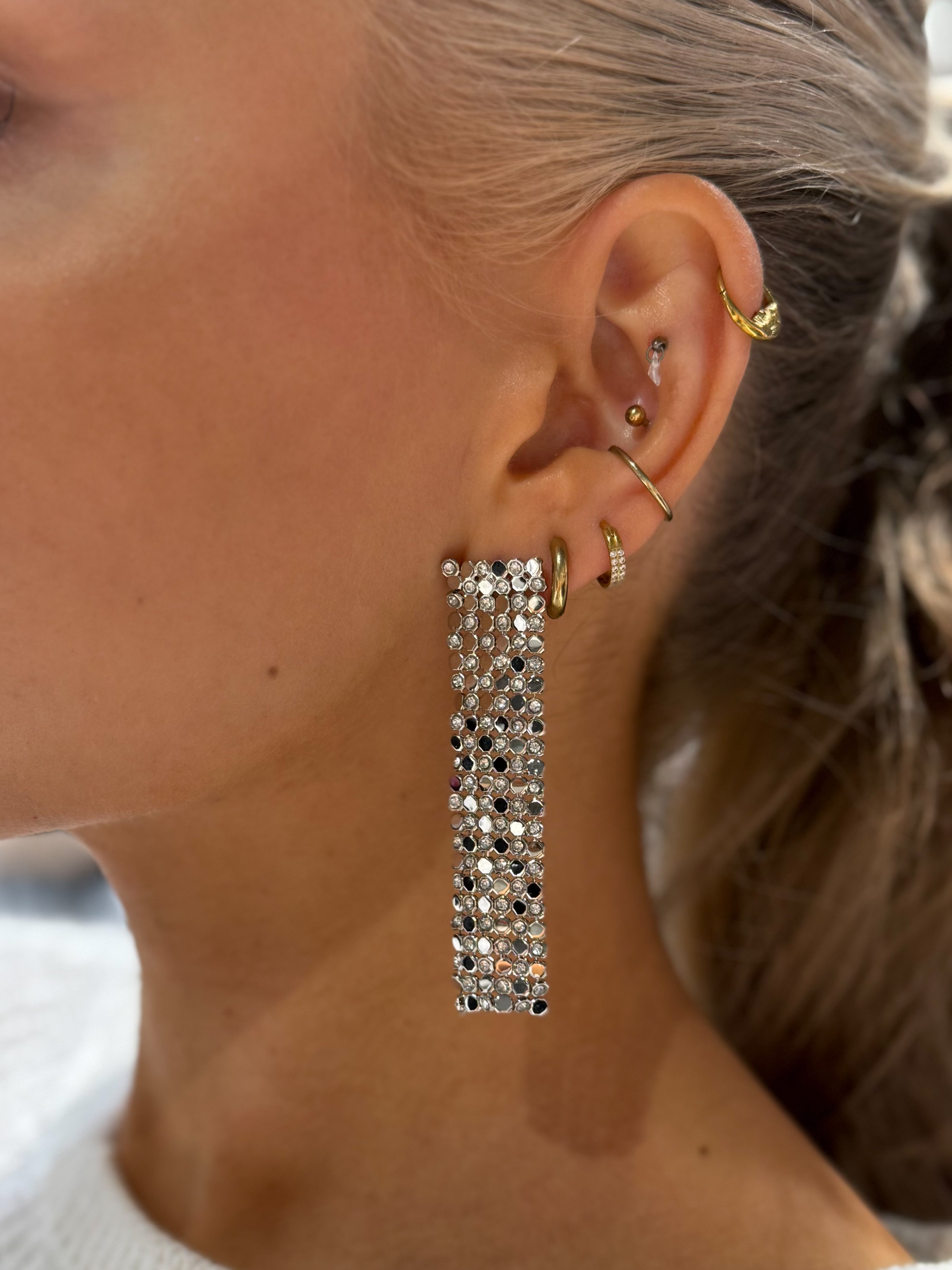 PCMARTHA Earrings - Silver Colour