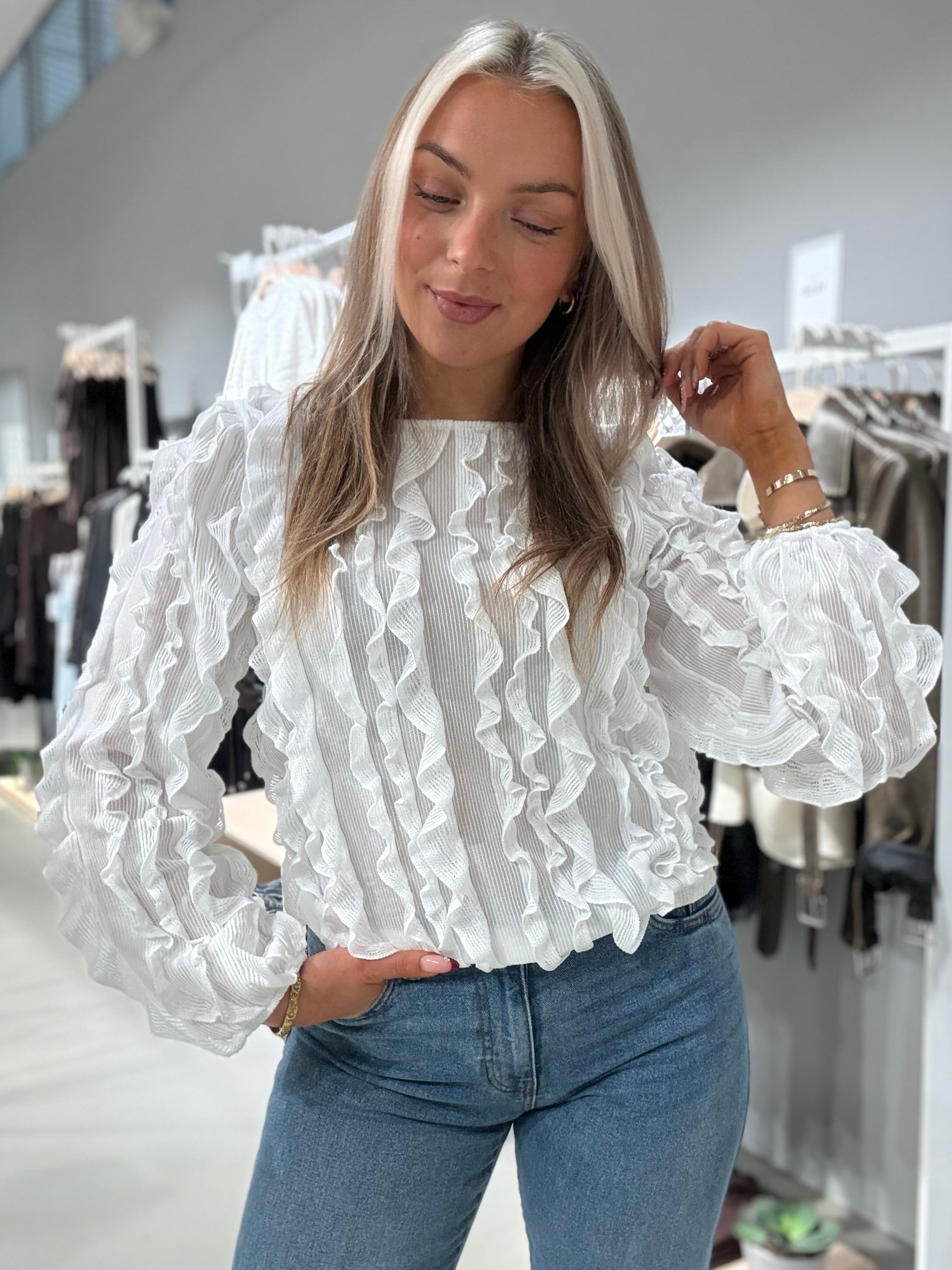 VIEDITH Top - Cloud Dancer
