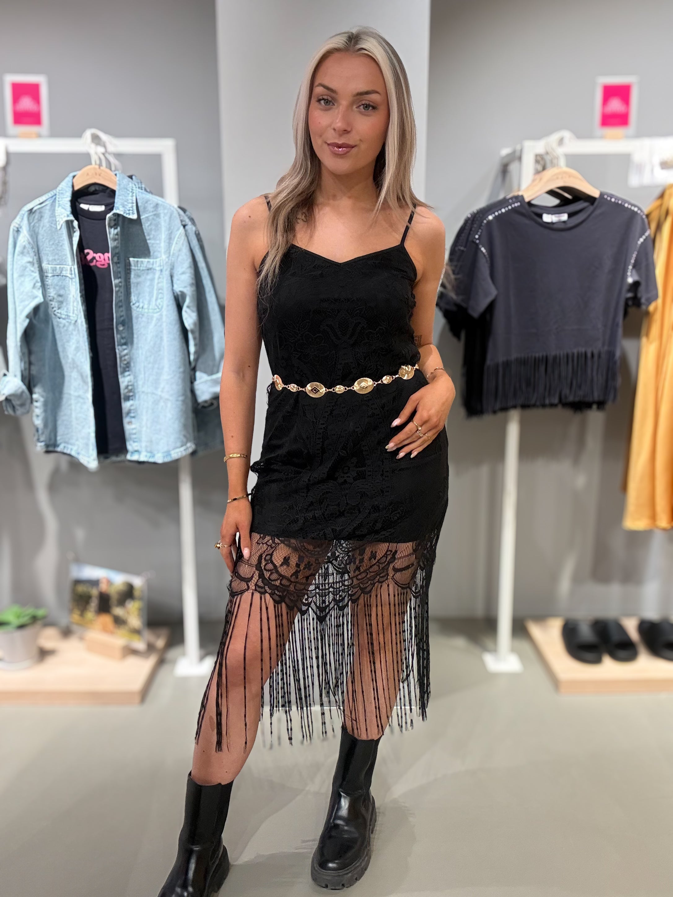 PCCLAIR Midi Dress - Black