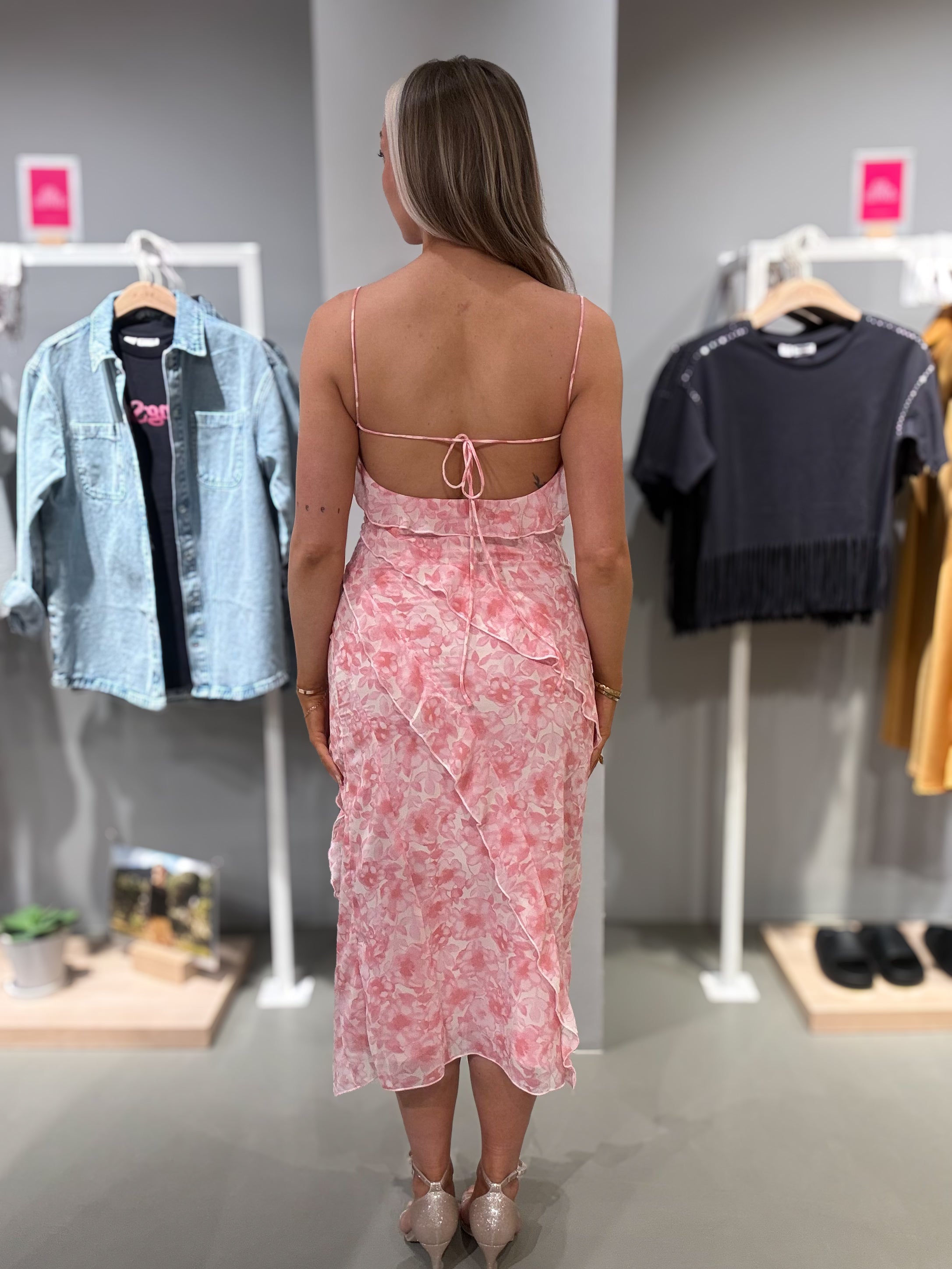 VIARIVA Midi Dress - Cherry Blossom