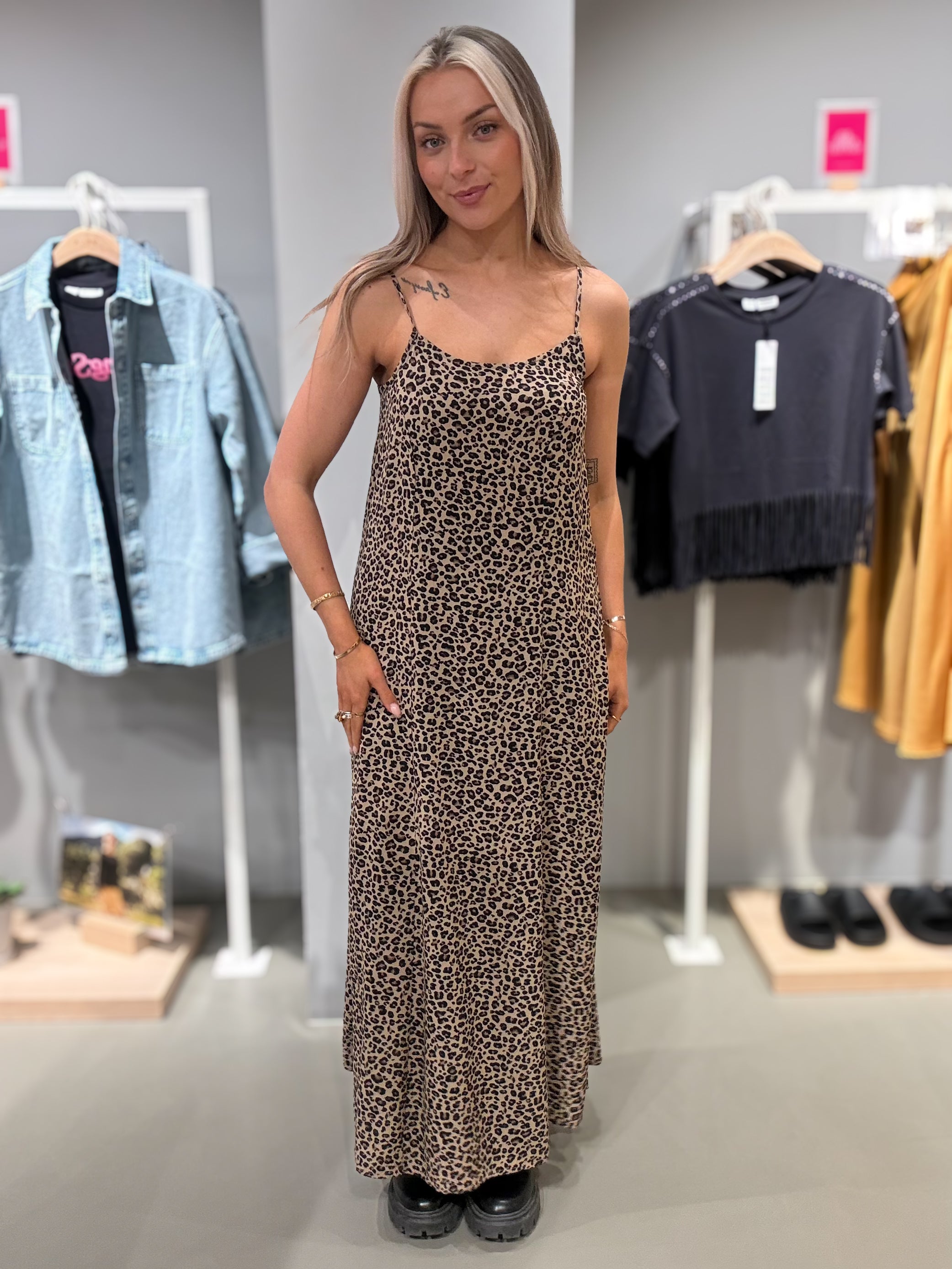 PCBARRI Long Dress - Cornstalk