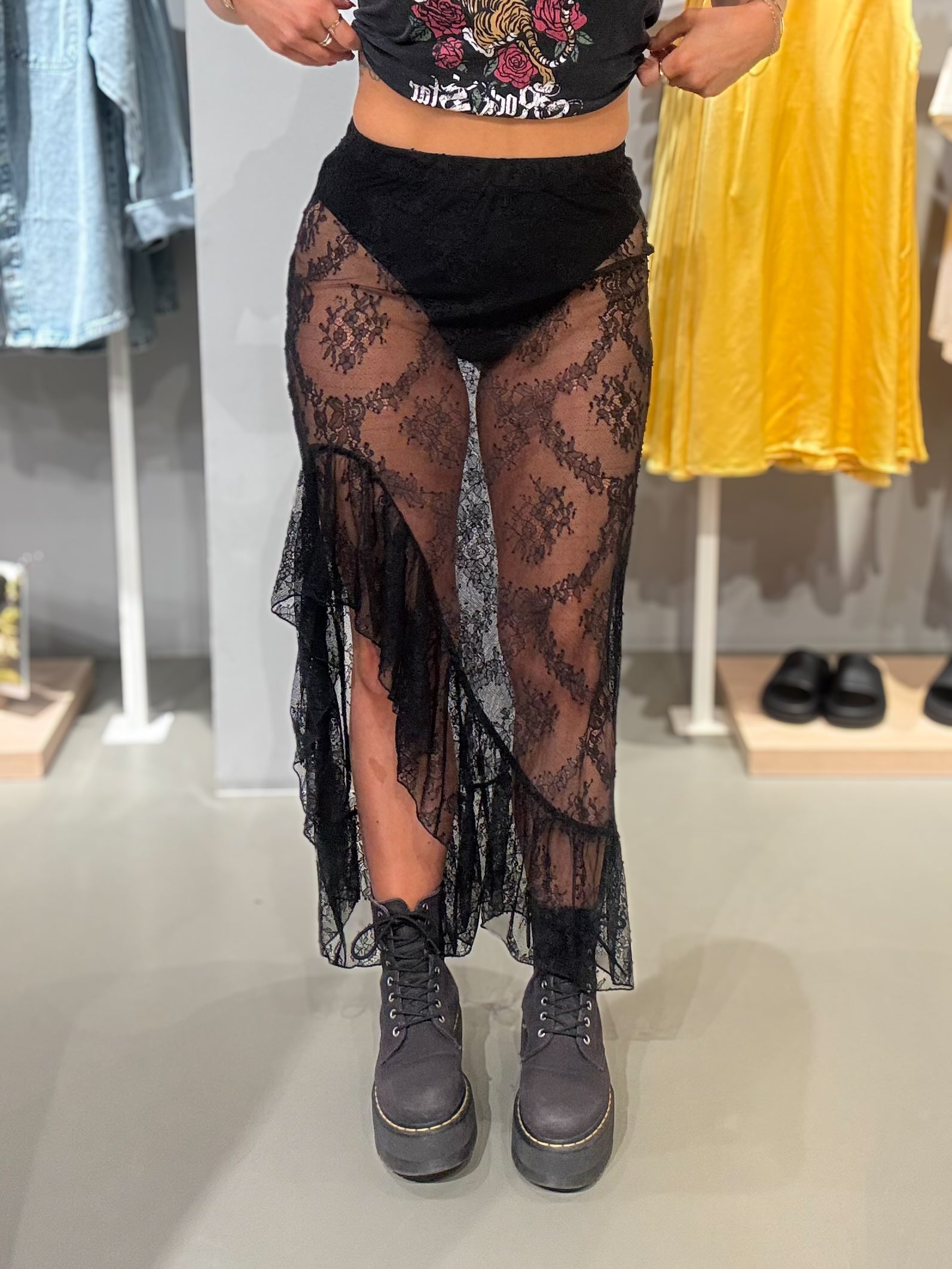 NMLUCIA Long Skirt - Black