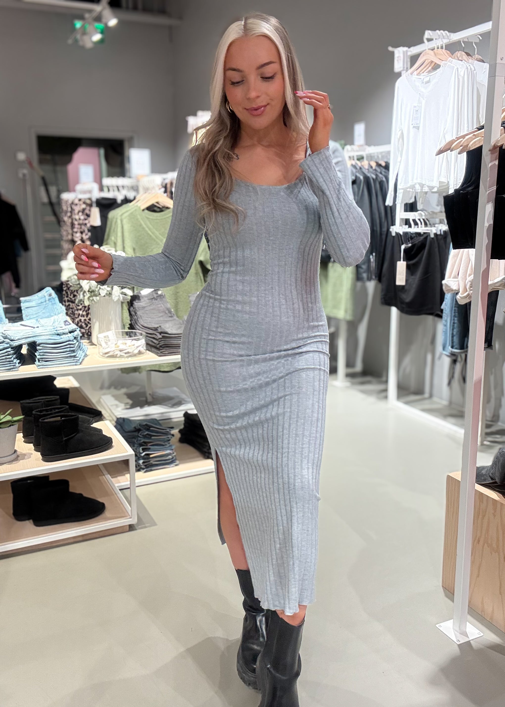 PCIRIS Long Dress - Ultimate Grey