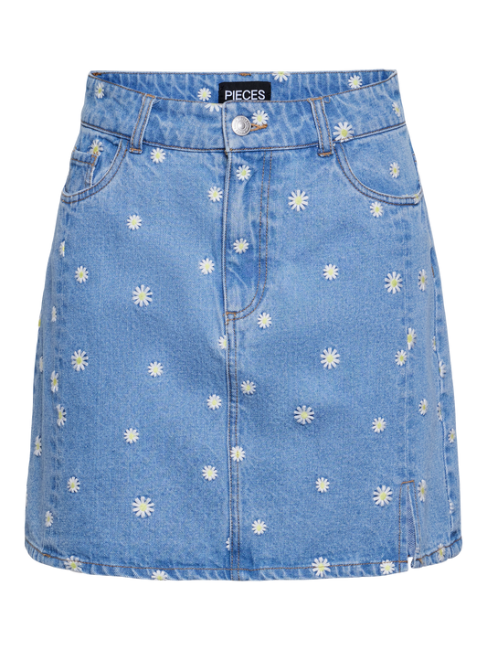 PCMAY Skirt - Medium Blue Denim