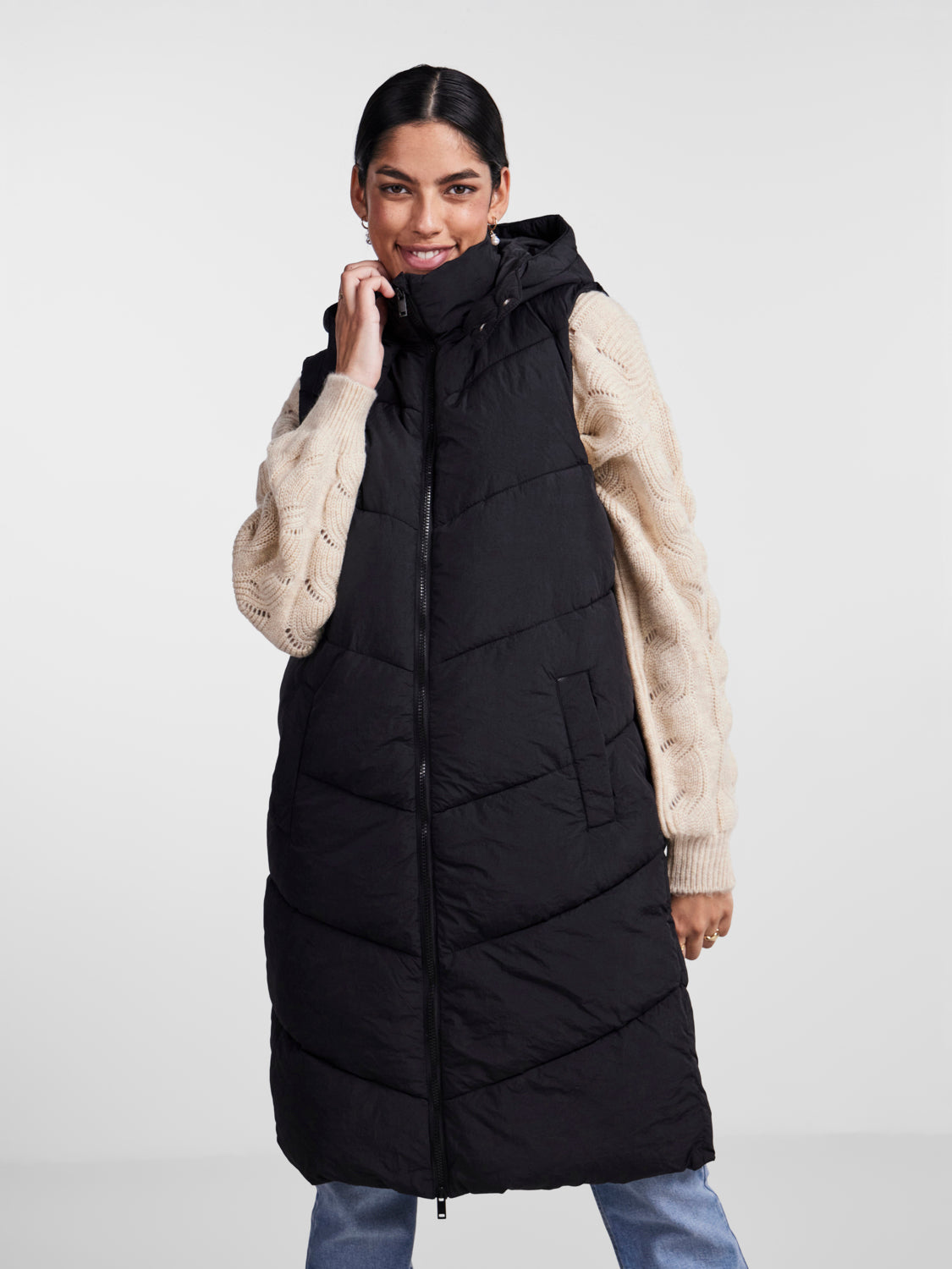 PCJAMILLA Outerwear - Black