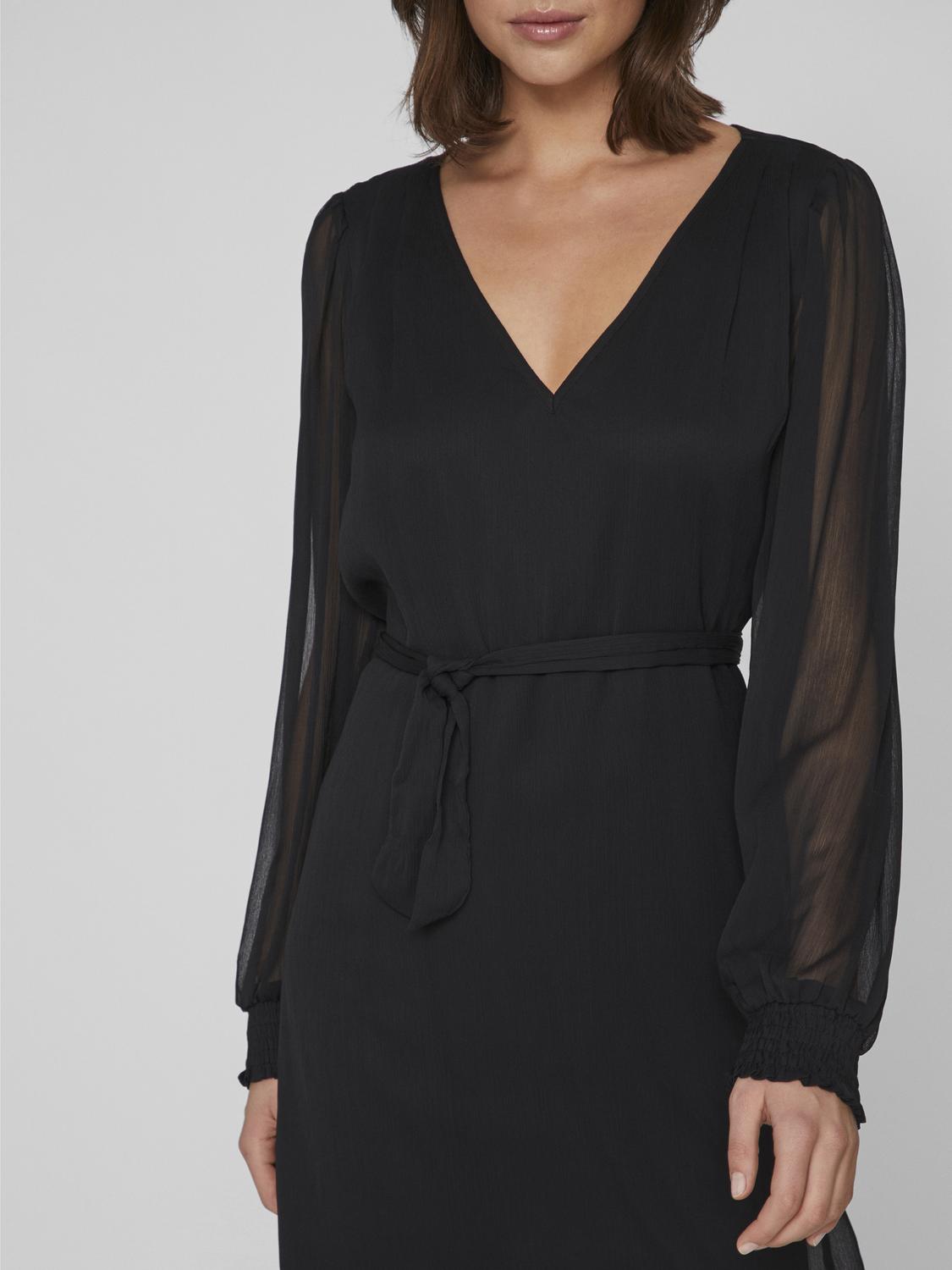 VIFALIA Dress - Black – VILA Puuvilla | Gemusterte Kleider