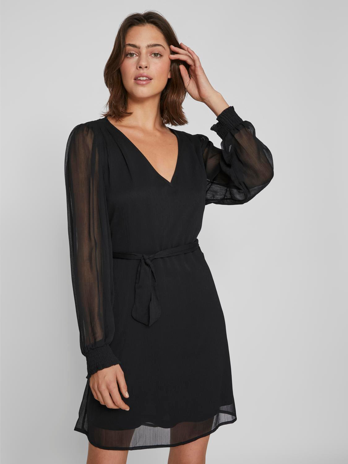VIFALIA Dress - Black – VILA Puuvilla | Gemusterte Kleider