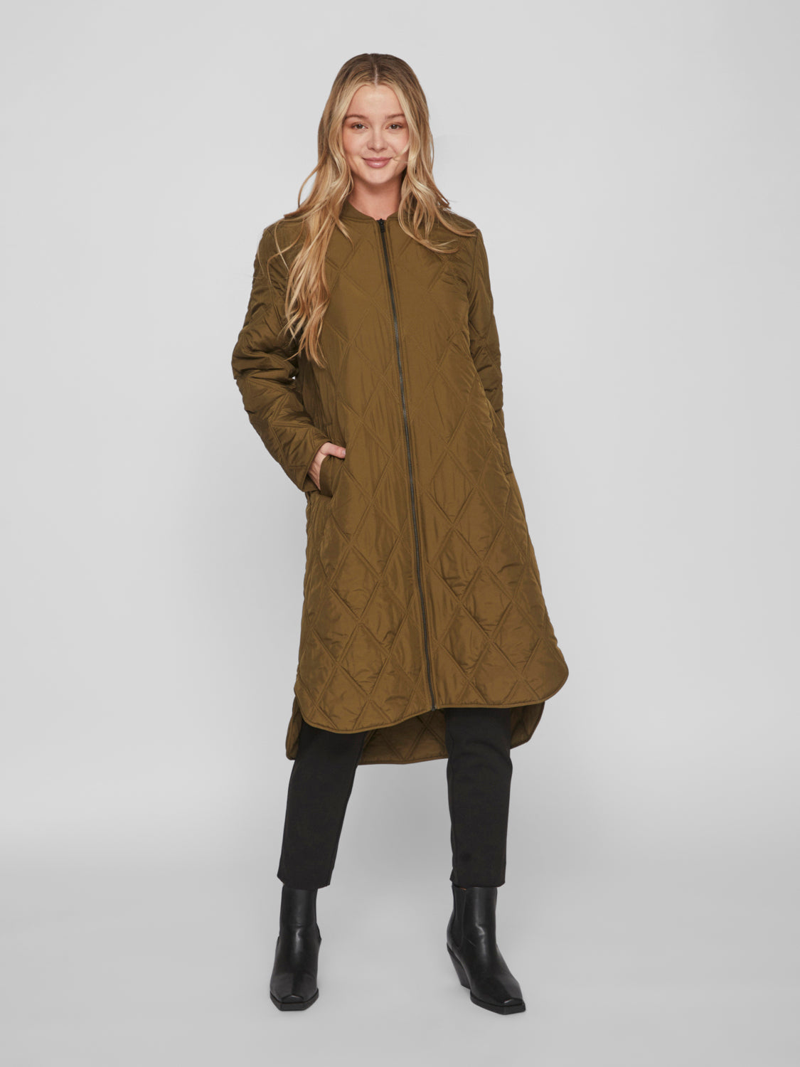 VIQUILA Coat - Dark Olive